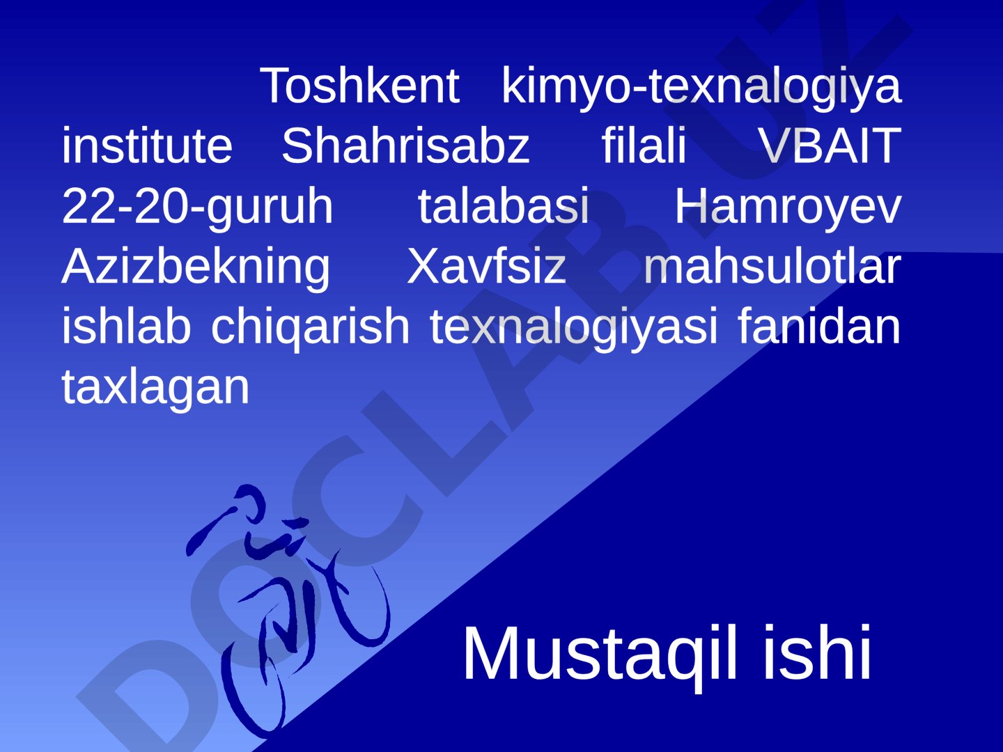 Oziq-ovqat bo'yoqlari turlari, xavfsizligi va qo'llanilishi haqida taqdimot