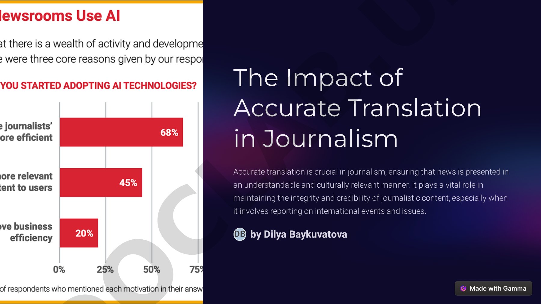 The Impact of Accurate Translation in Journalism