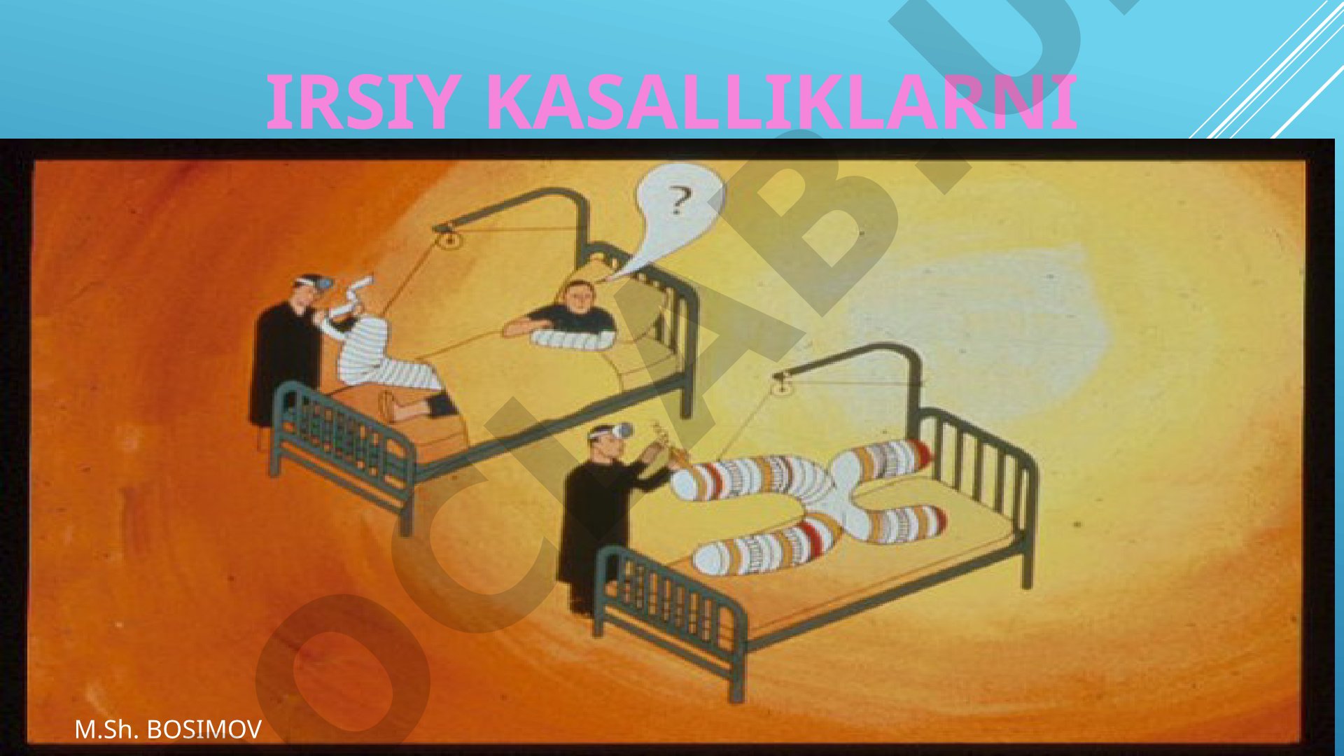 Irsiy kasalliklarni davolashda simptomatik, patogenetik va etiologik usullar ko'rib