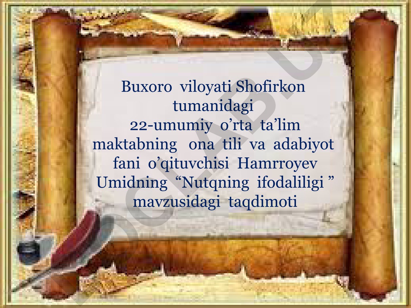 Nutqning ifodaliligi