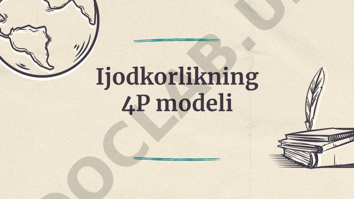 Ijodkorlikning 4P modeli