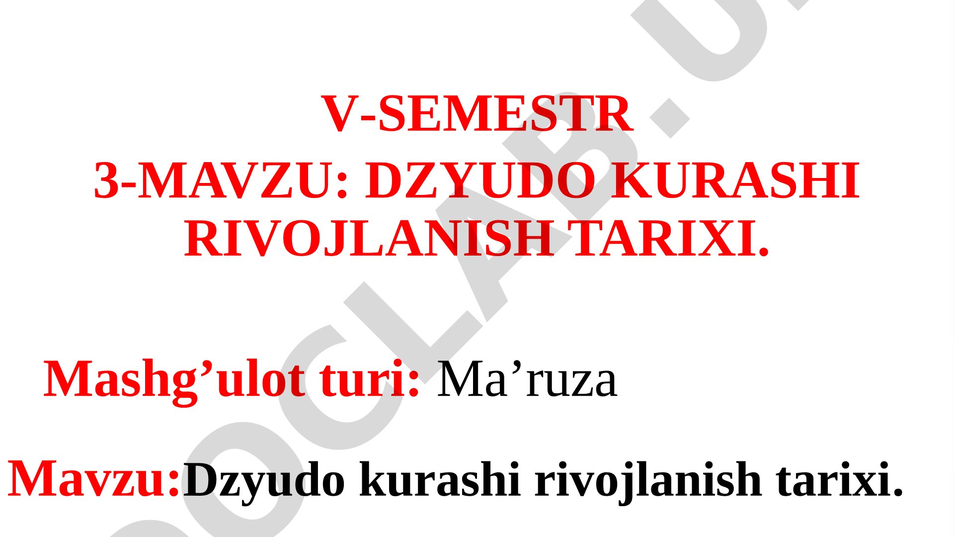 Dzyudo kurashi rivojlanish tarixi