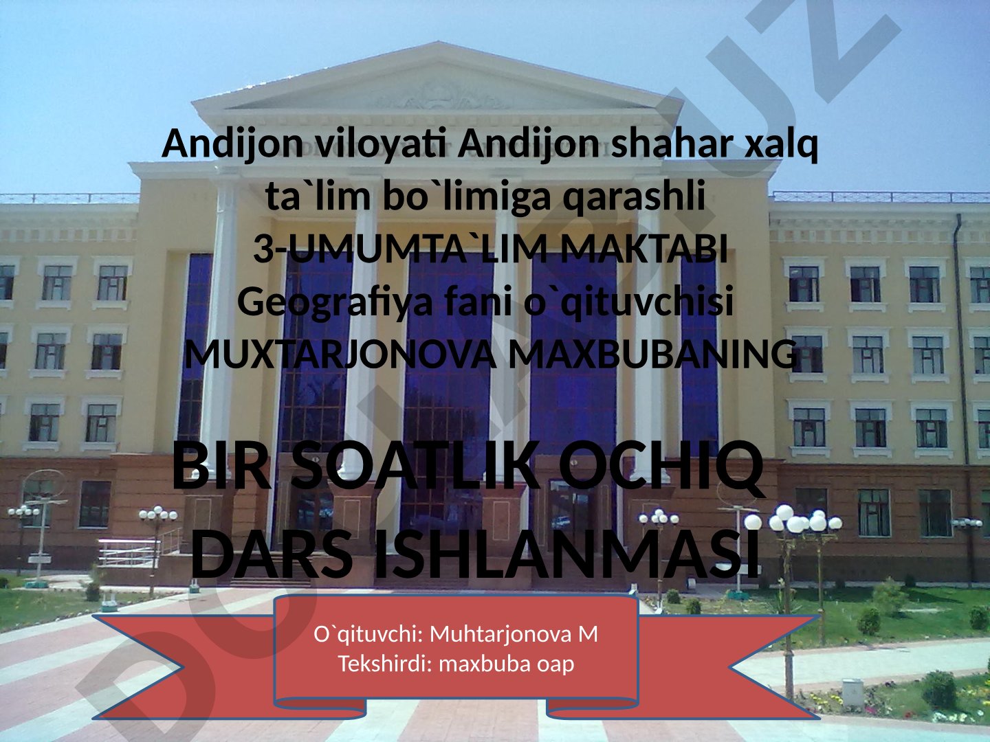 Ochiq dars ishlanmasi: kimyo sanoati mavzusida dars maqsadi, metodi va borishi