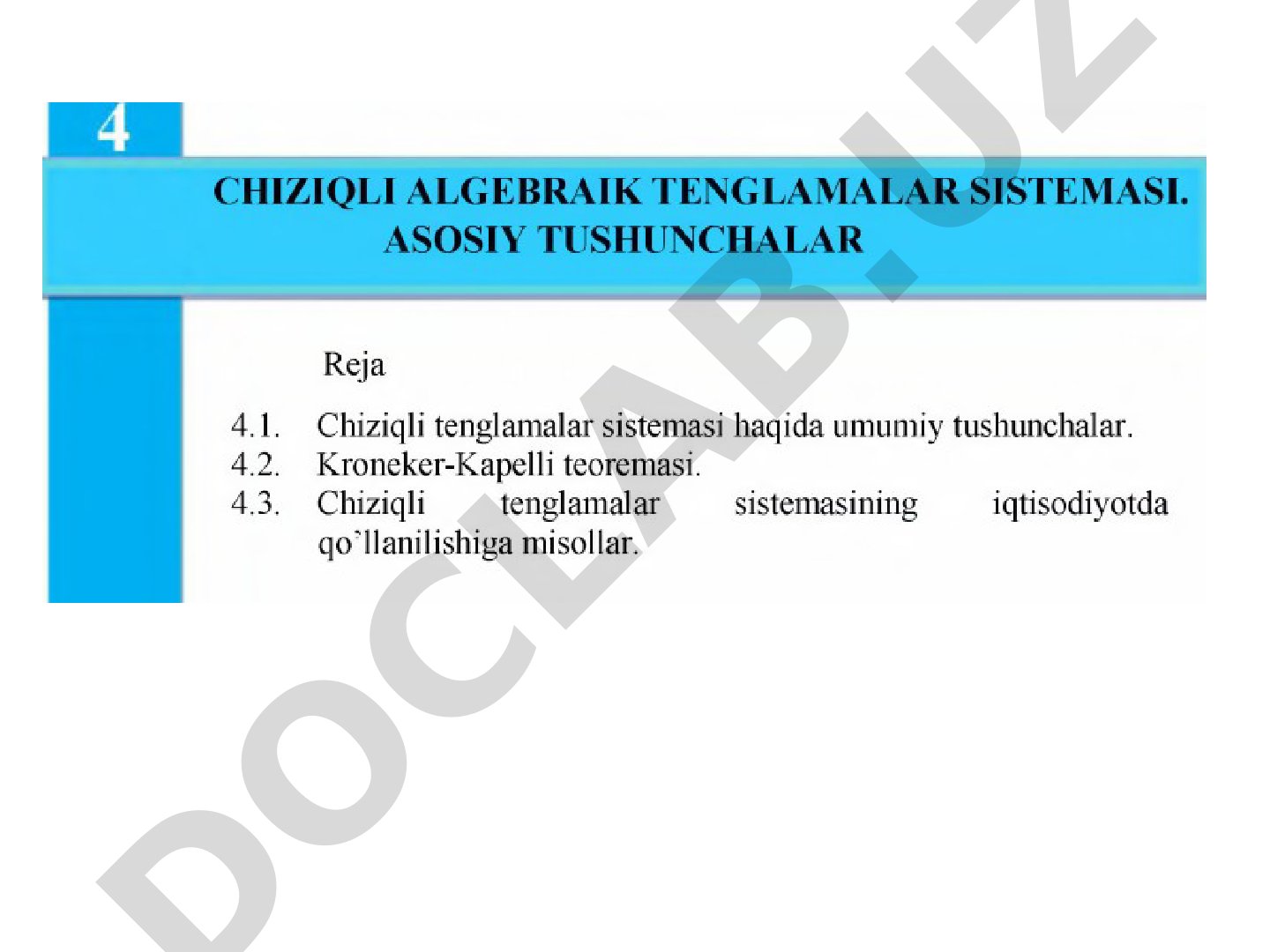 Mavzu keltirilmagan
