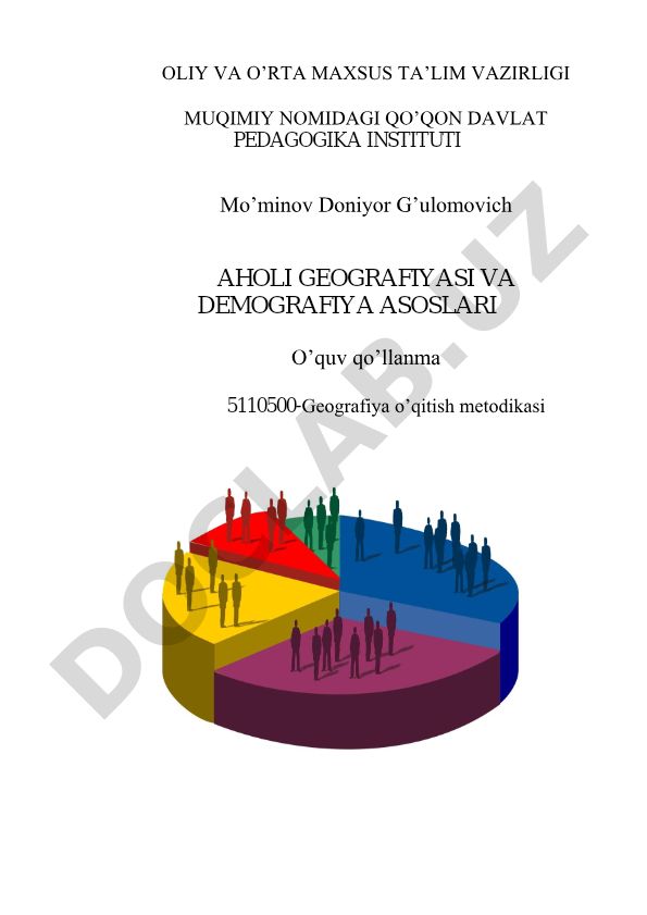 Aholi geografiyasi va demografiya asoslari