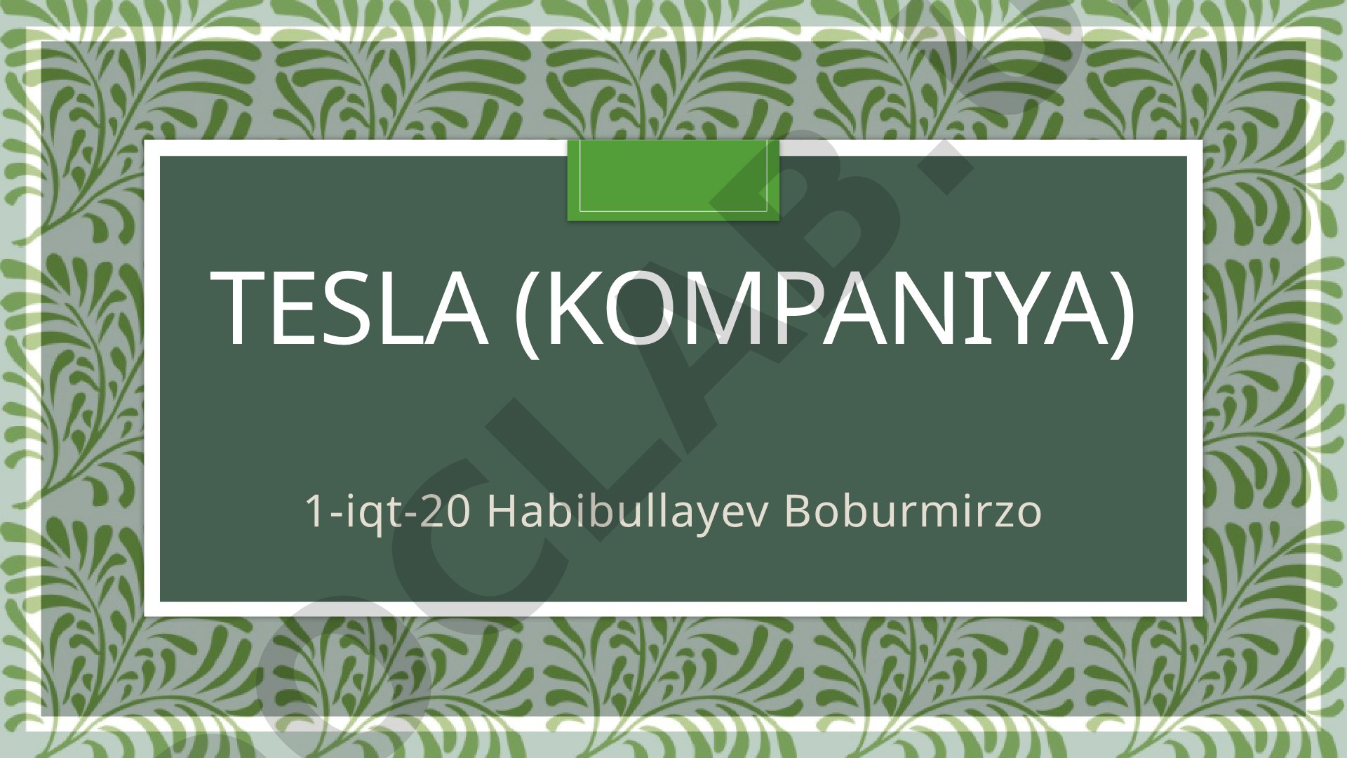 Tesla kompaniyasi tarixi, zavoddagi yong'in va ilk avtomobili haqida ma'lumot