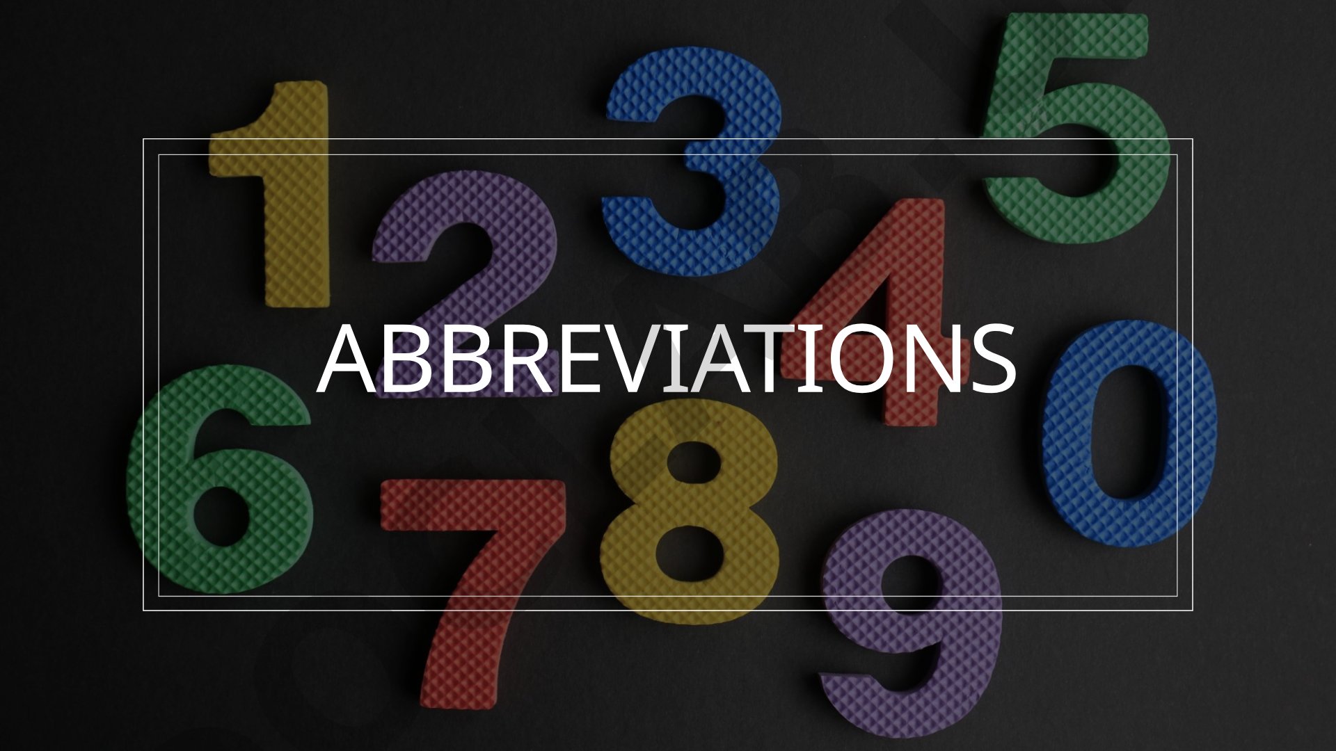 Common English Abbreviations