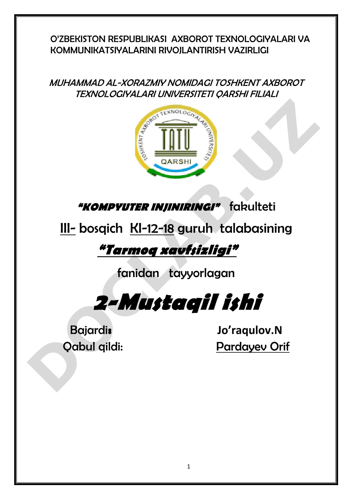 RADIUS server haqida ma'lumot, protokollar va sozlash masalalari