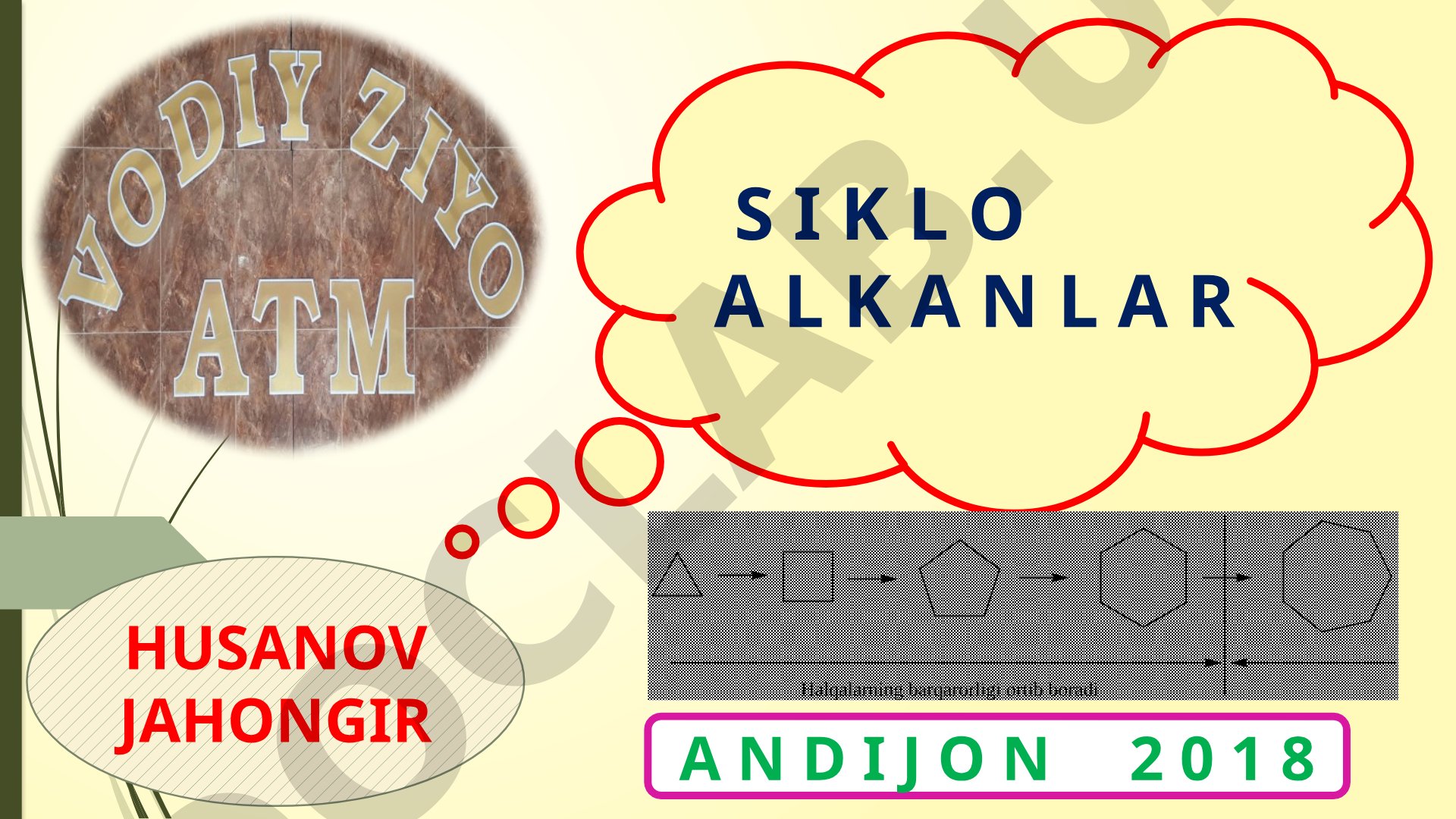 Sikloalkanlar: gomologik qator, izomeriya, olinish, xossalar, ishlatilish