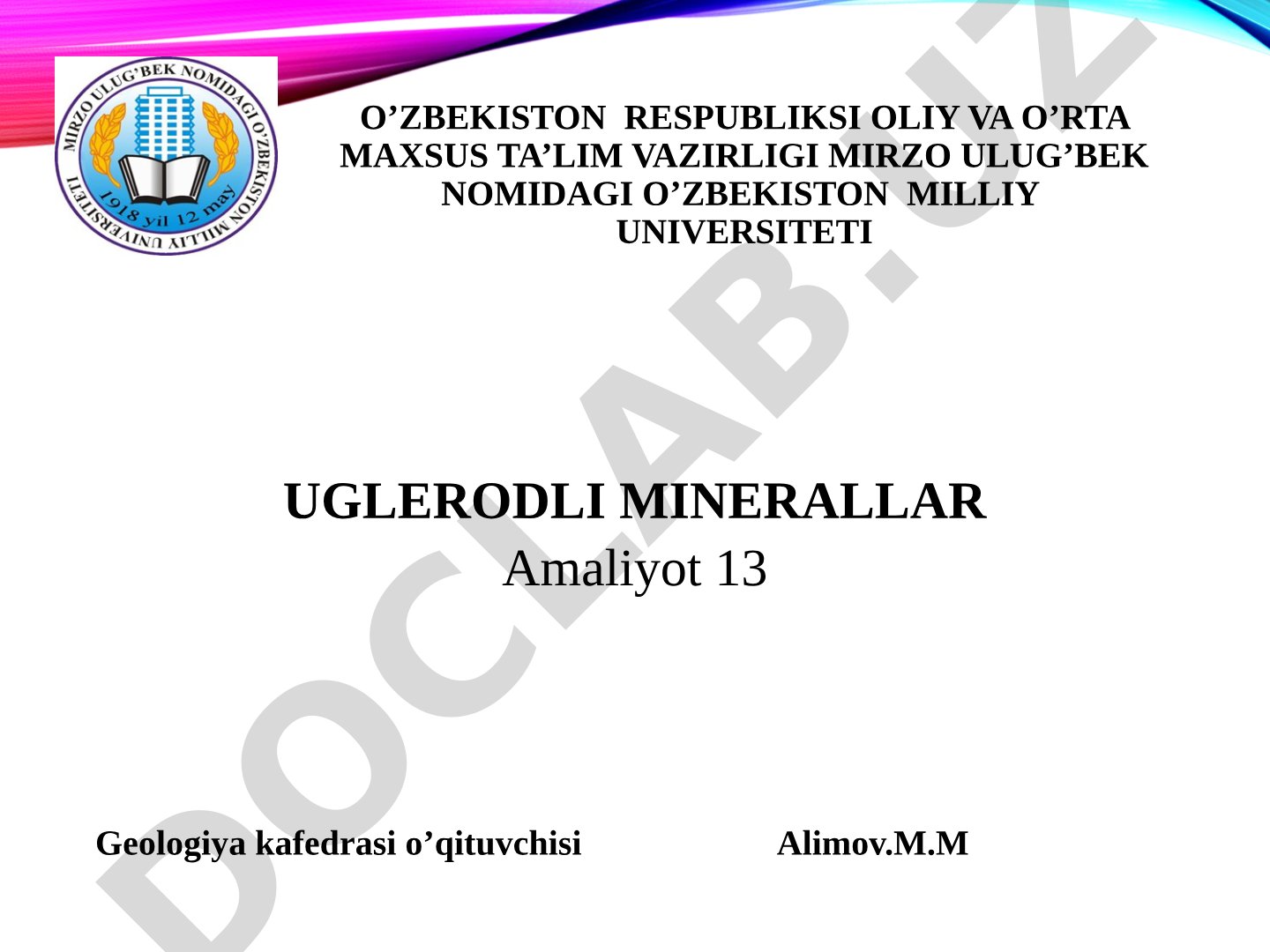 Uglerodli minerallar