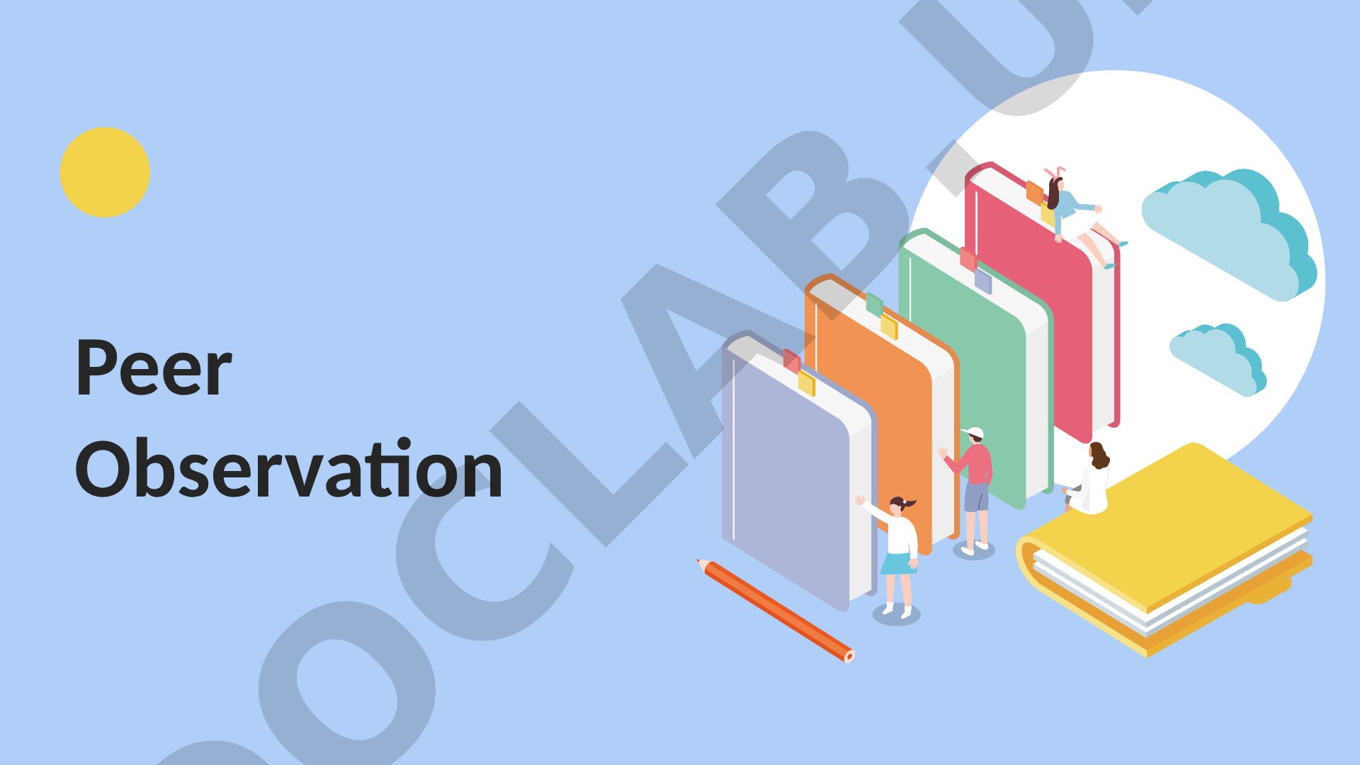 Teachers observe each other's lessons to improve teaching skills and share best practices