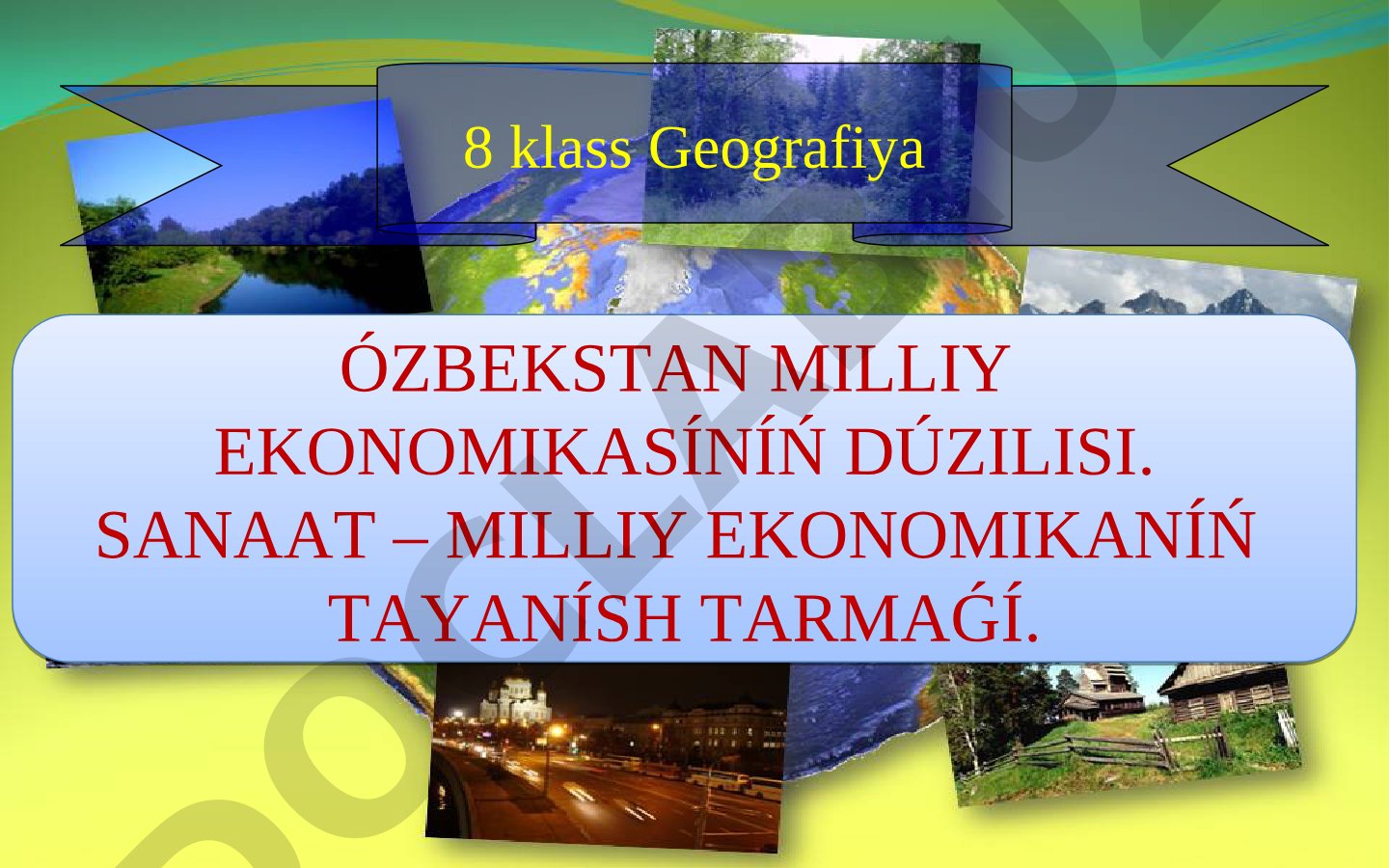 Ózbekstan milliy ekonomikasiniń dúzilisi hám sanaat