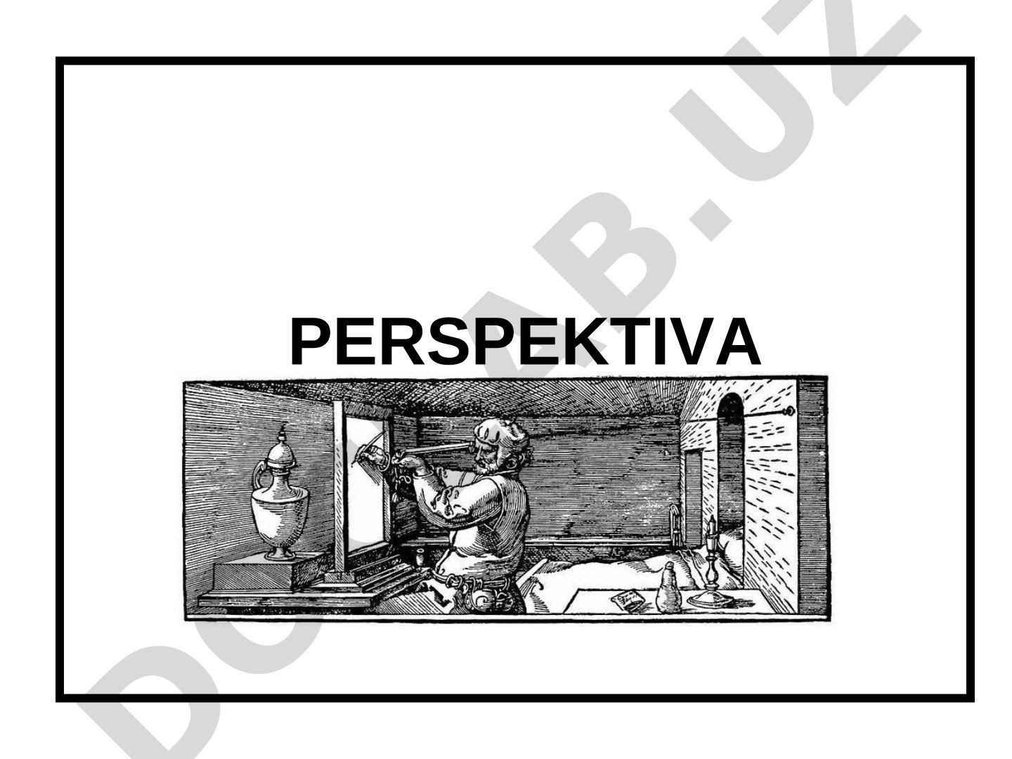 Perspektiva fanining asoslari