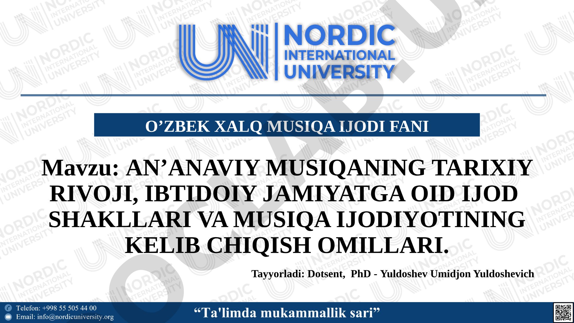 An’anaviy musiqaning tarixiy rivoji, ibtidoiy jamiyatga oid ijod shakllari va musiqa ijodiyotining kelib chiqish omillari