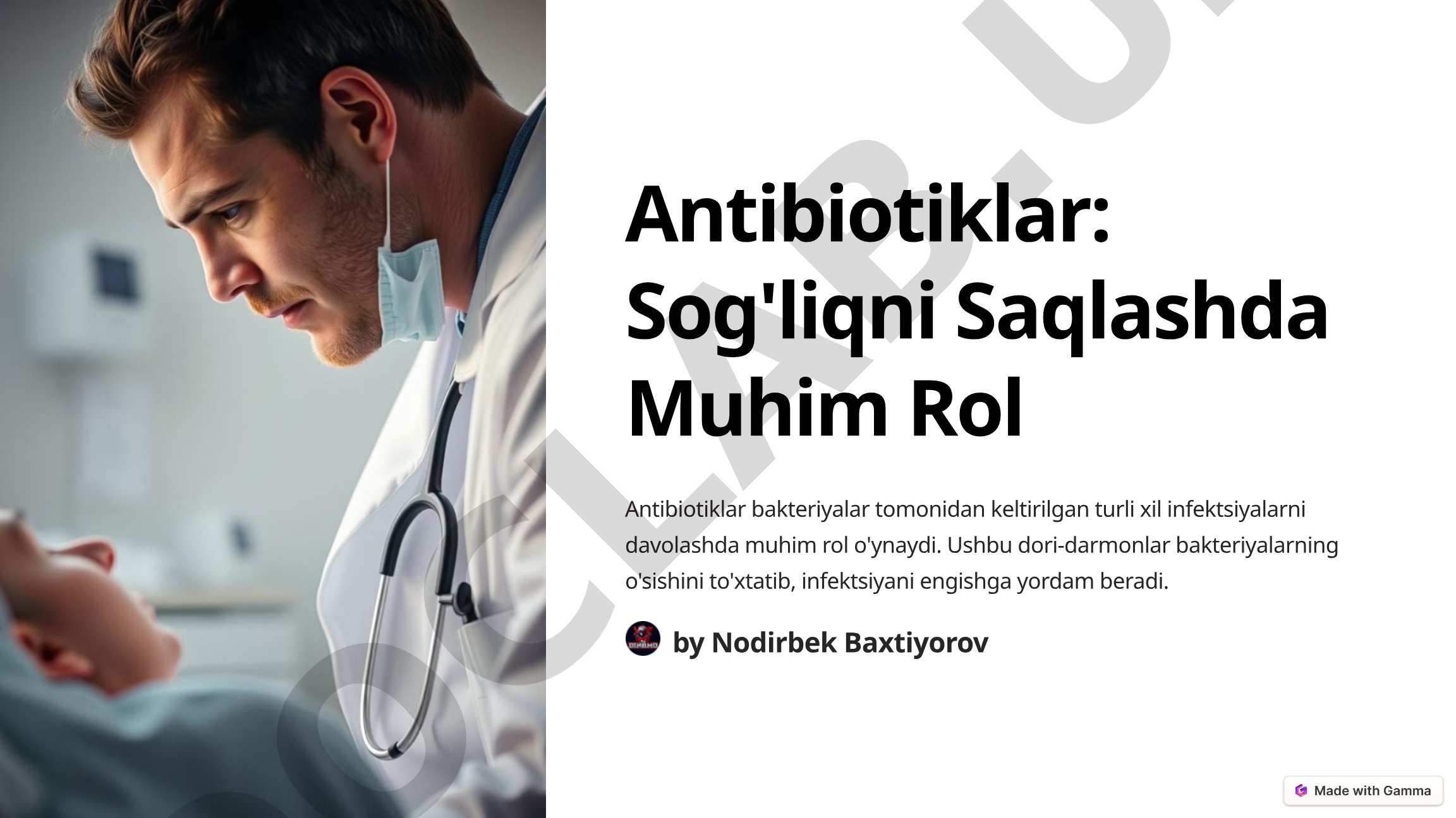 Antibiotiklar: Sog'liqni Saqlashda Muhim Rol