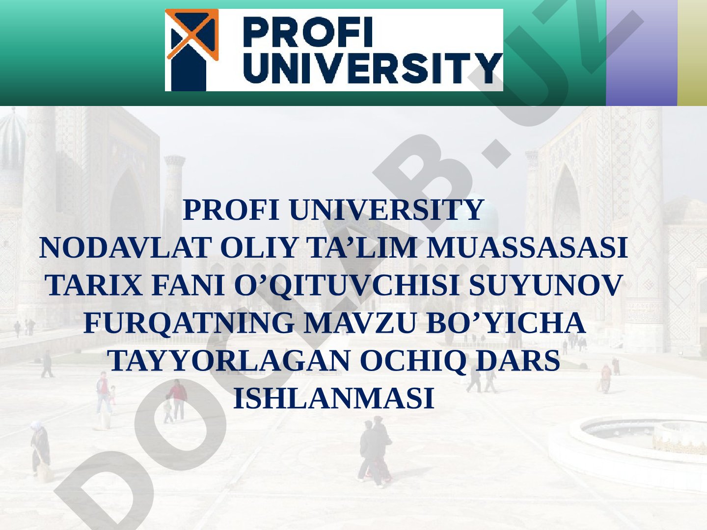 O‘zbekiston tanlagan mustaqil rivojlanish yo‘li va uning ahamiyati. O‘zbekistonda huquqiy siyosiy islohotlarning amalga oshirilishi, demokratik jamiyatni shakllantirish yo‘lidagi islohotlar