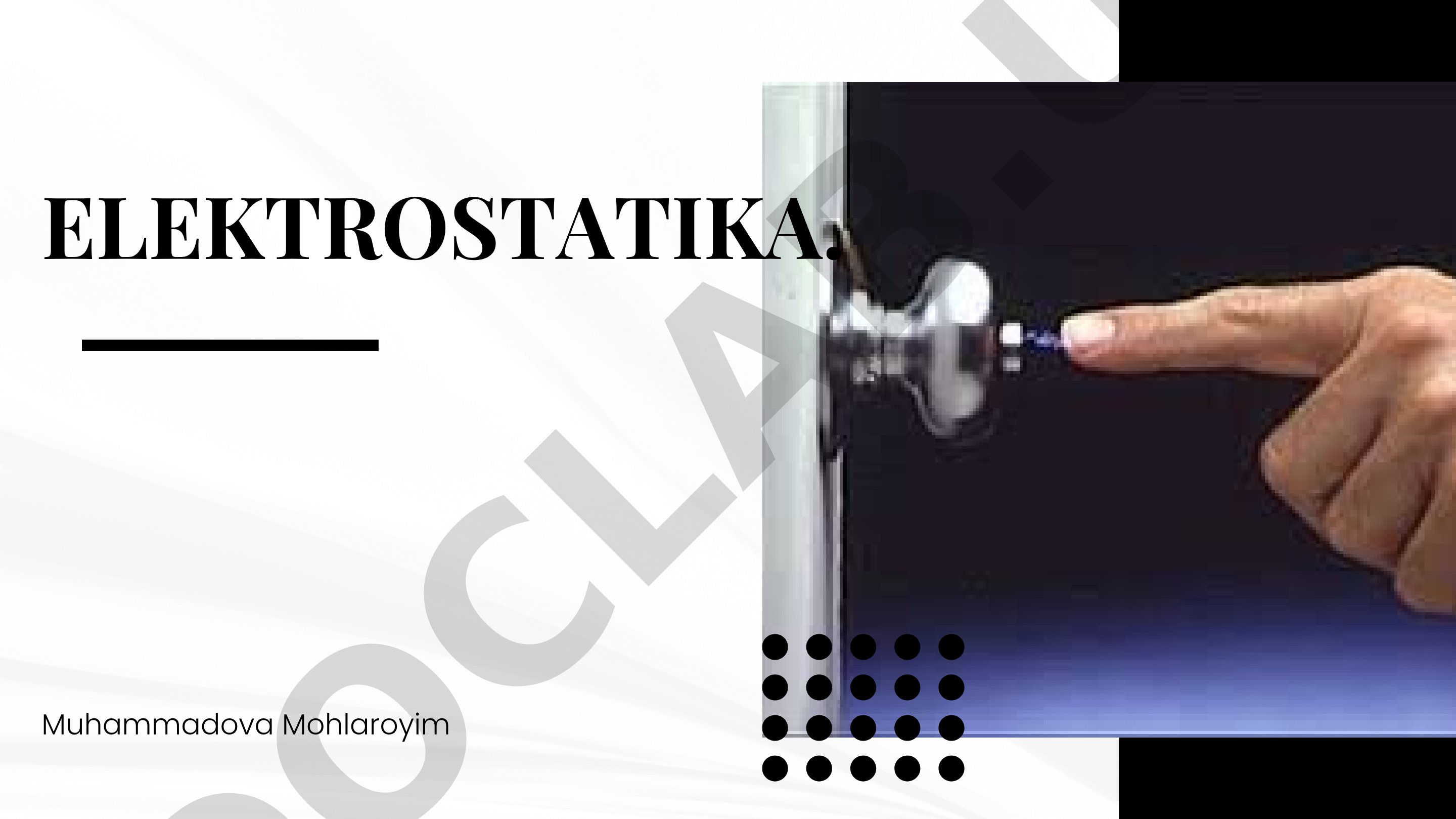 Elektrostatika