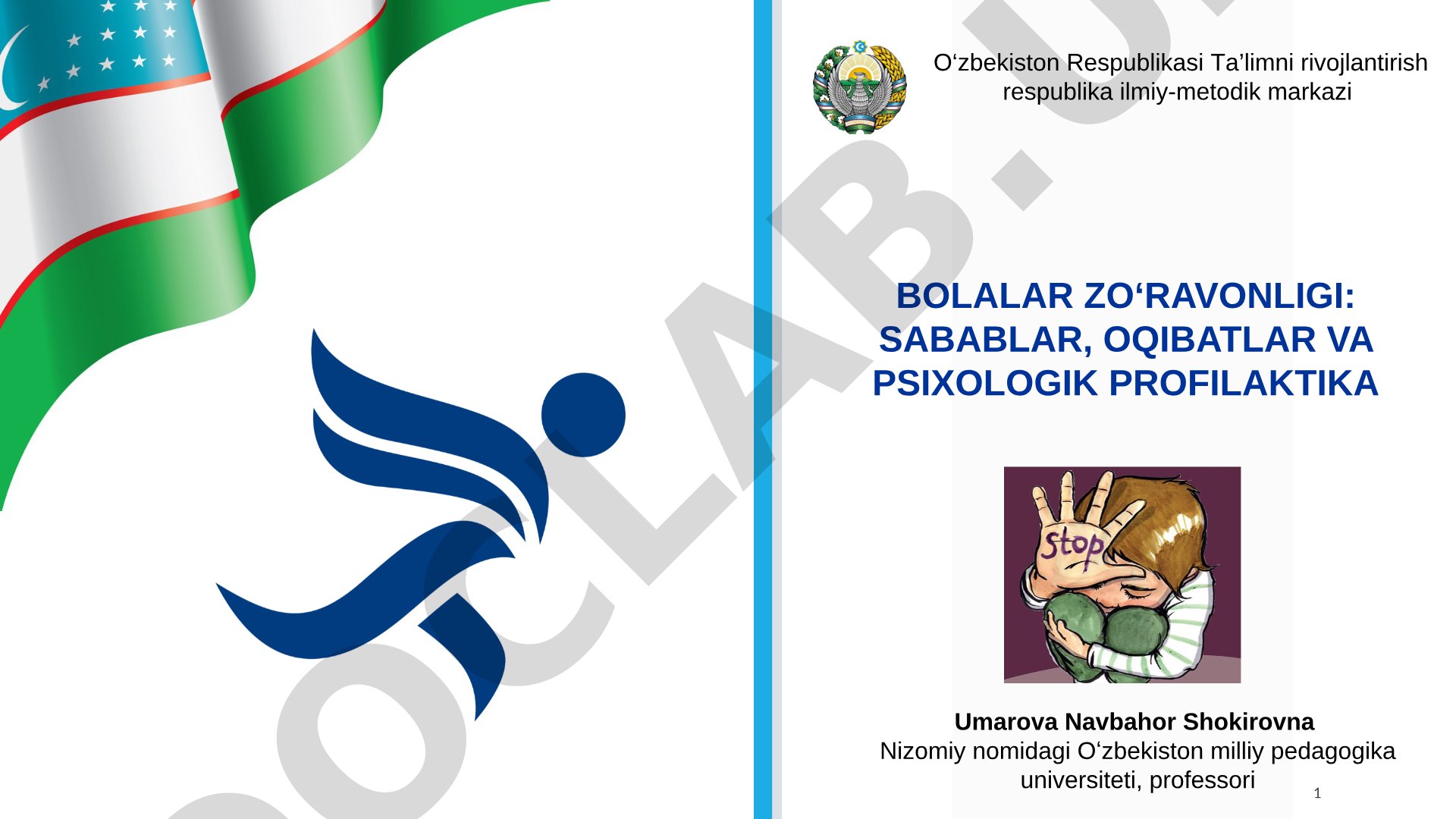 Bolalar zo‘ravonligi: sabablar, oqibatlar va psixologik profilaktika