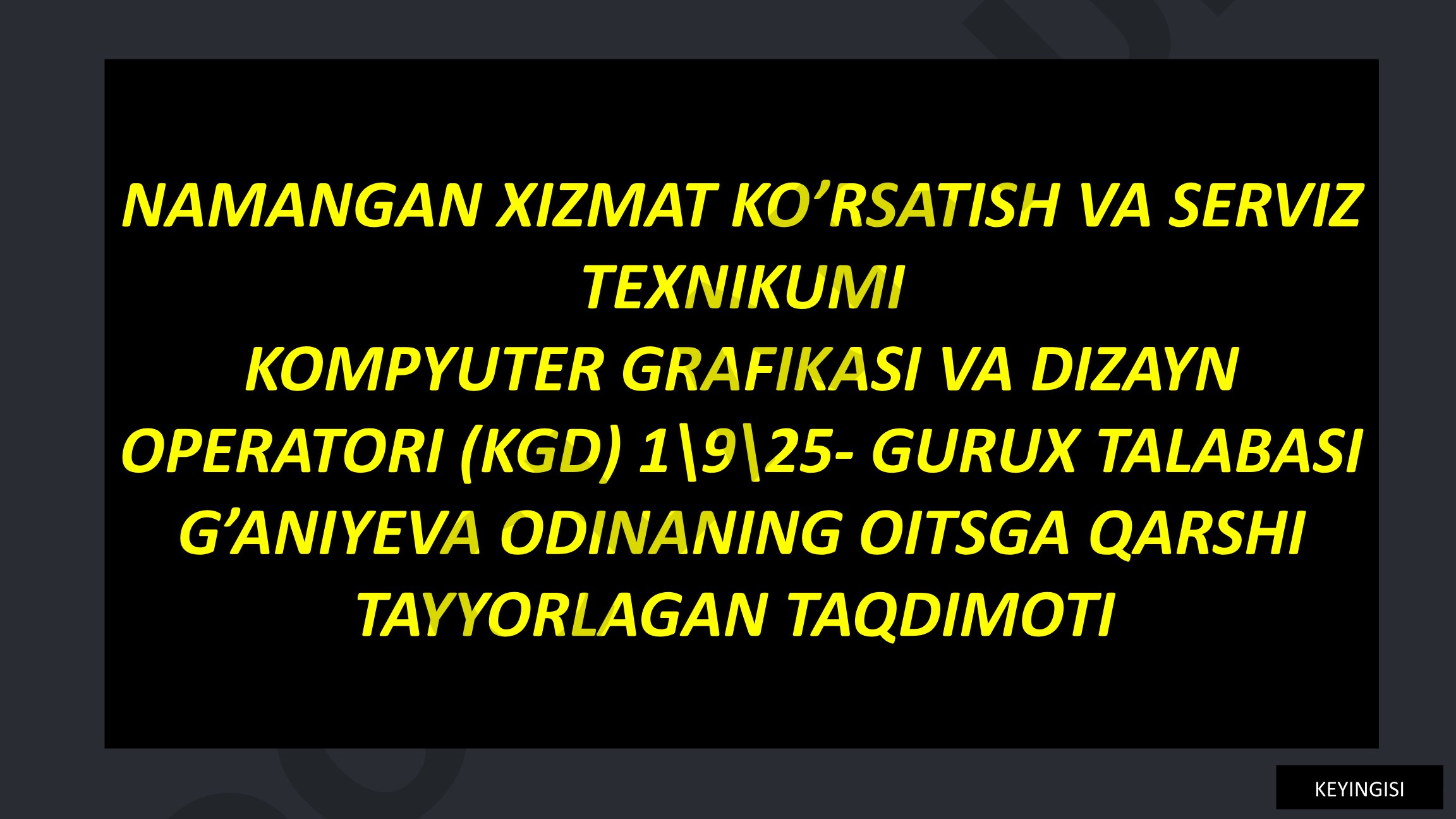 OITSga Qarshi Kurashish: Global va Milliy Harakat