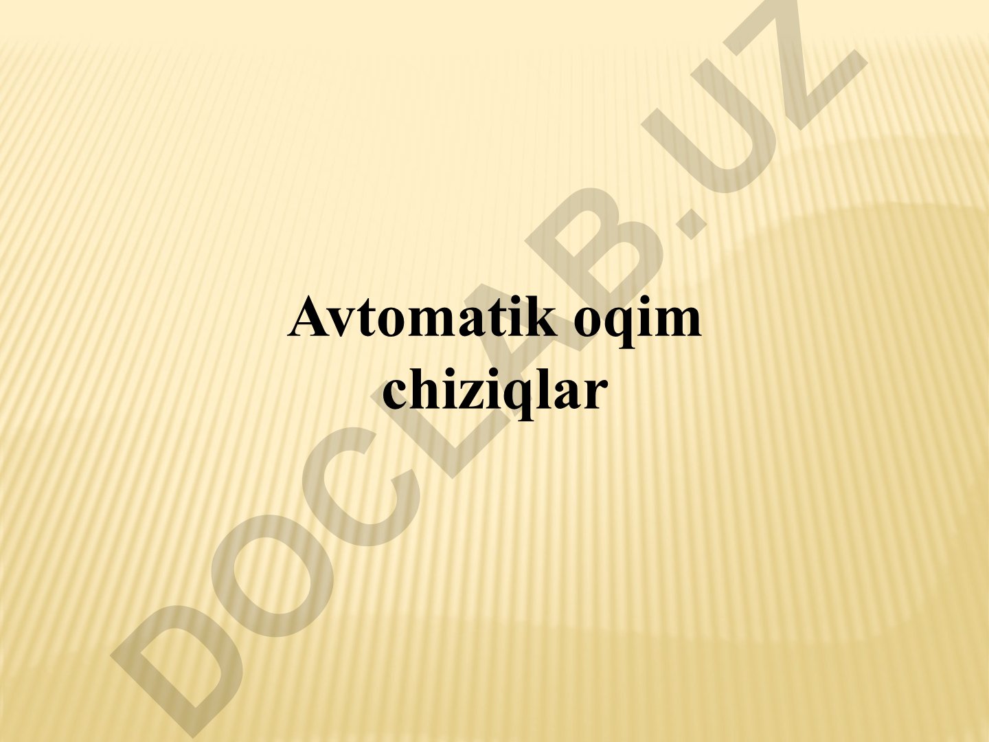 Avtomatik oqim chiziqlari va ishlab chiqarish liniyalarini yaratish