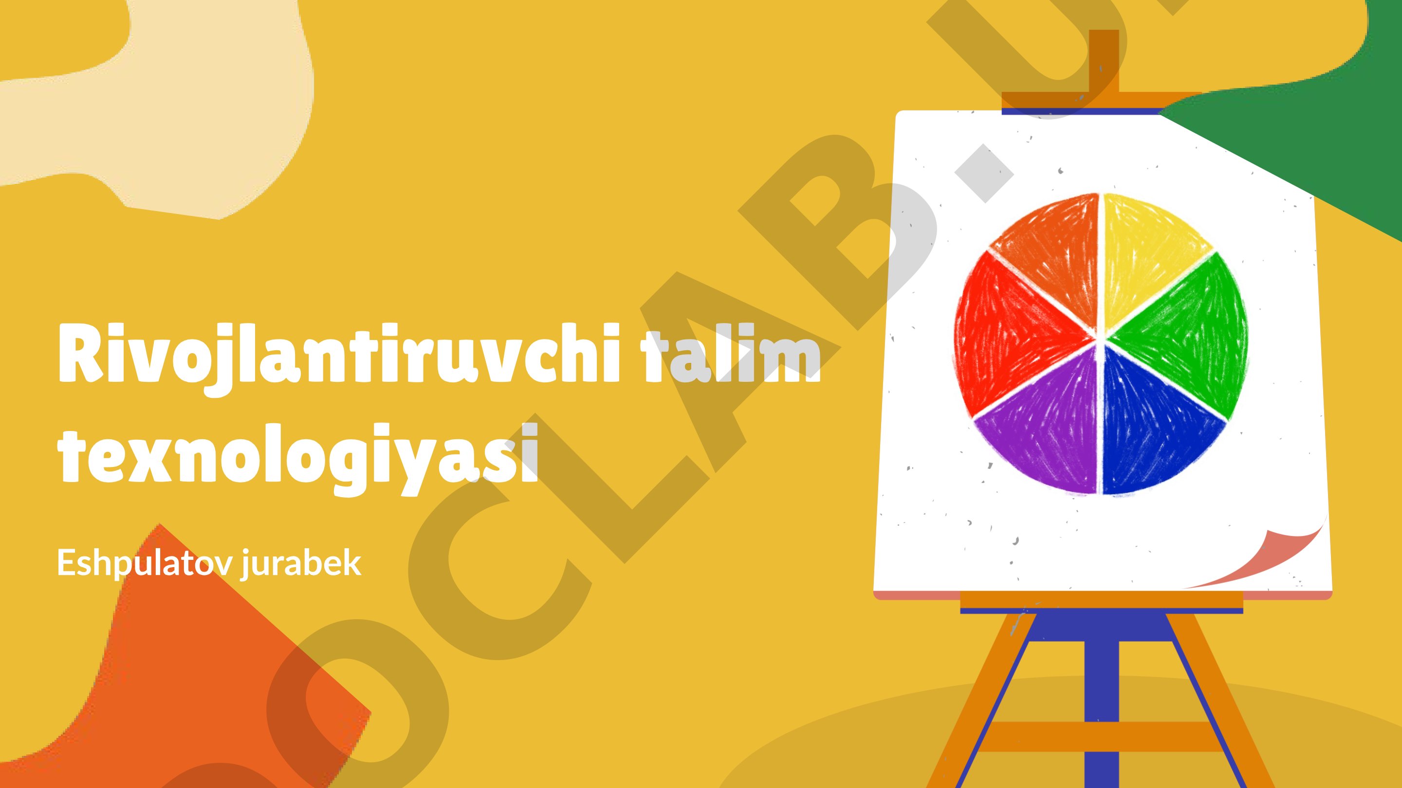 Rivojlantiruvchi ta'lim texnologiyasining asosiy jihatlari yoritilgan
