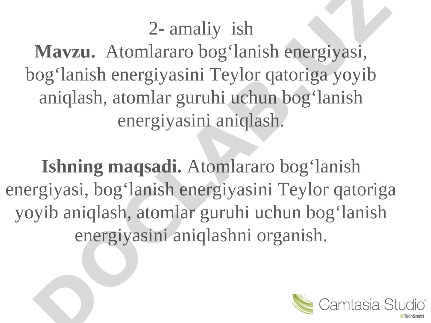 Atomlararo bog‘lanish energiyasi, bog‘lanish energiyasini Teylor qatoriga yoyib aniqlash