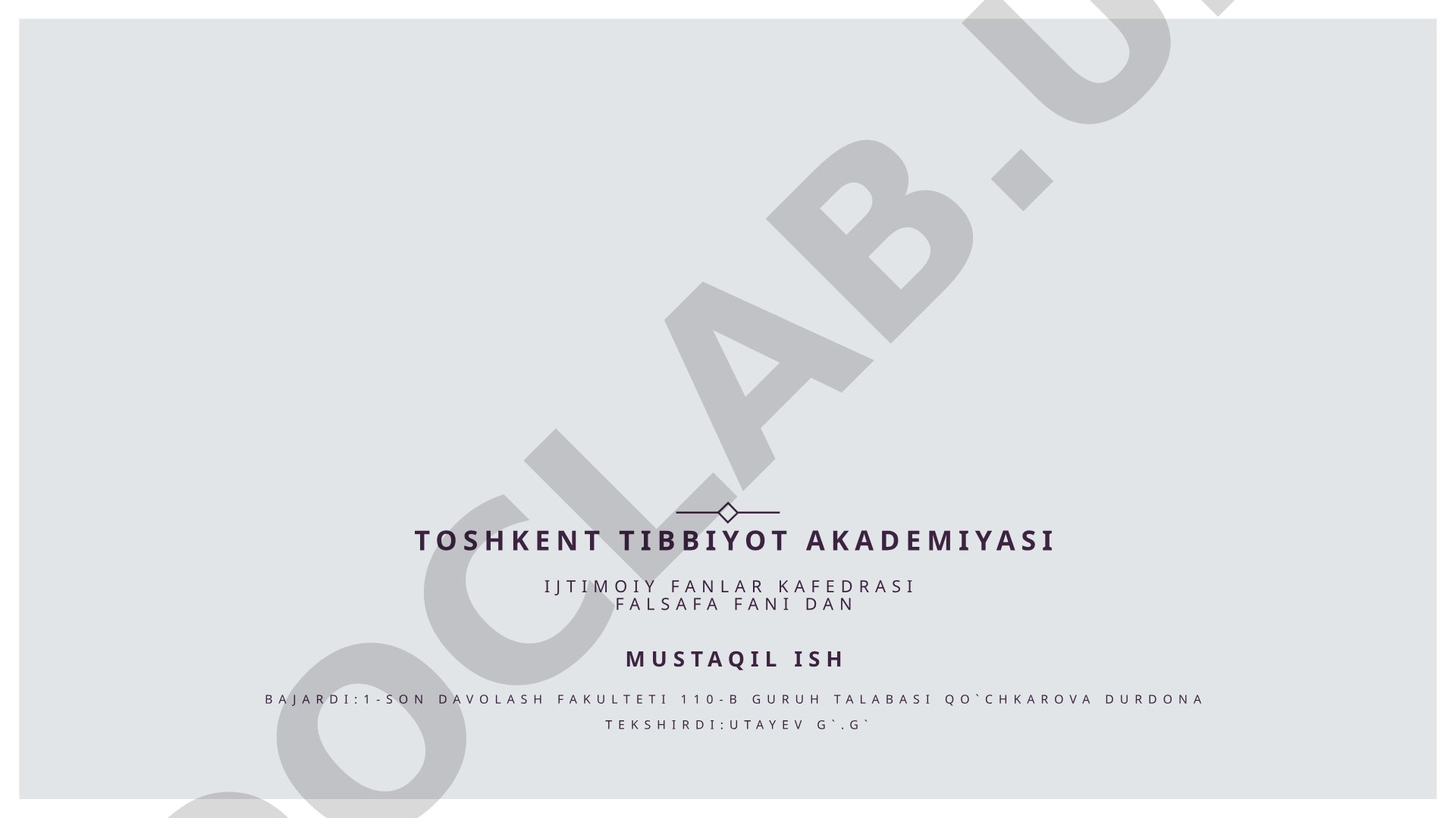 John Lokkning tabiiy qarashlari va uning yevropa ilm-faniga ta'siri