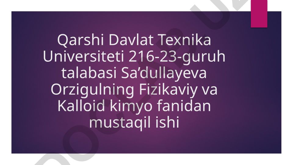Dispers sistemalarning qovushqoqligi
