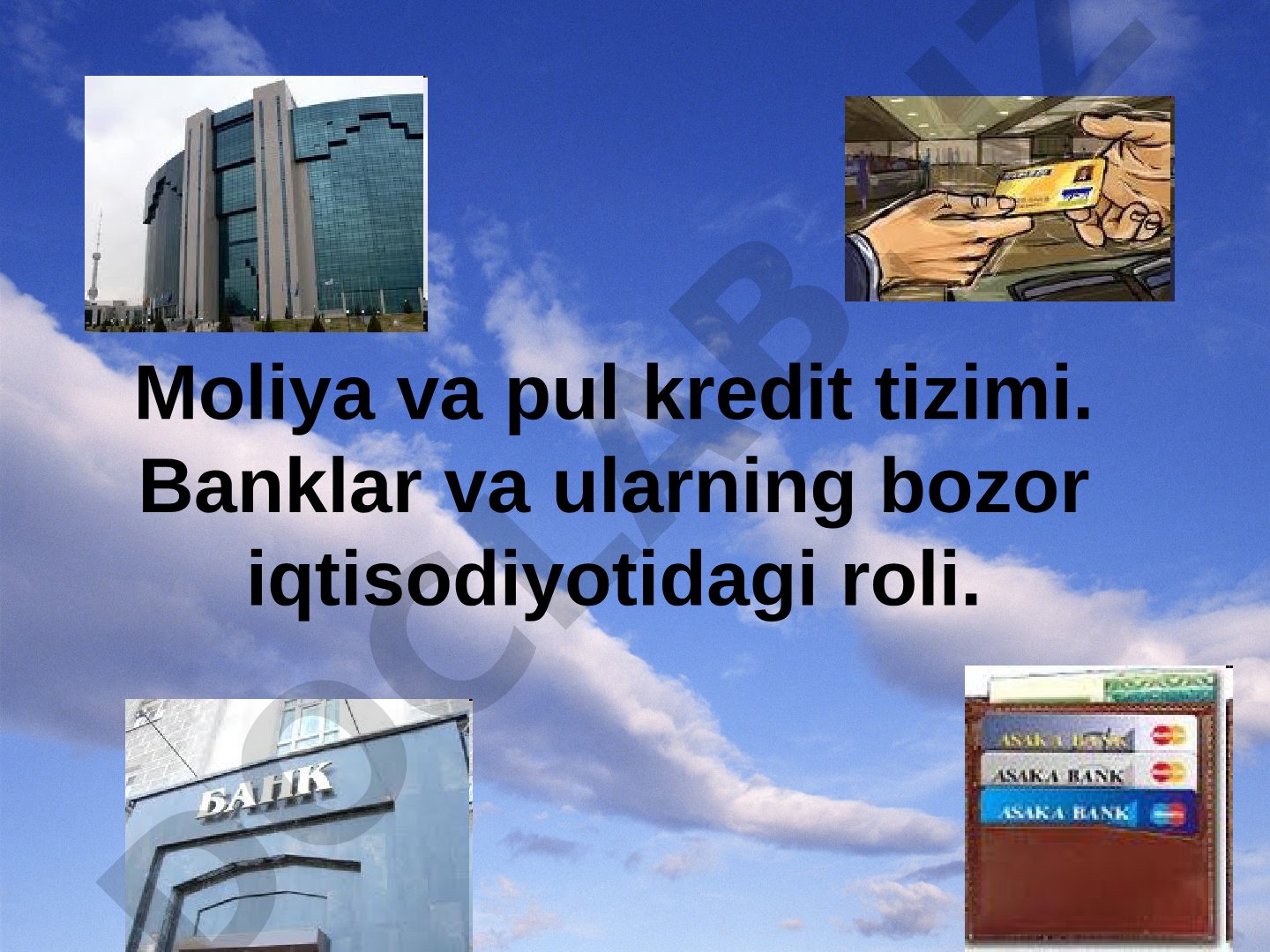 Moliya va pul kredit tizimi