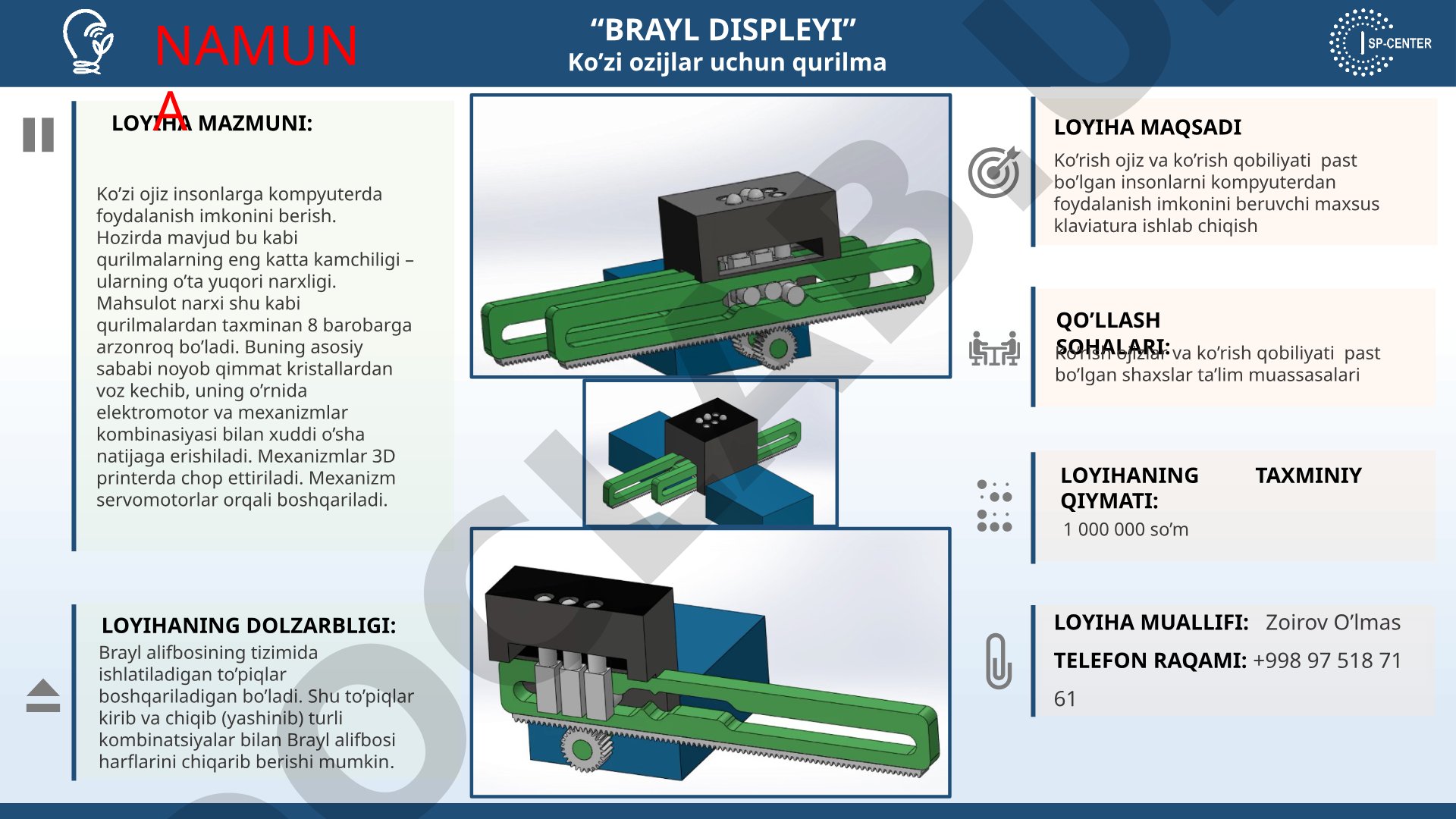 Brayl displeyi