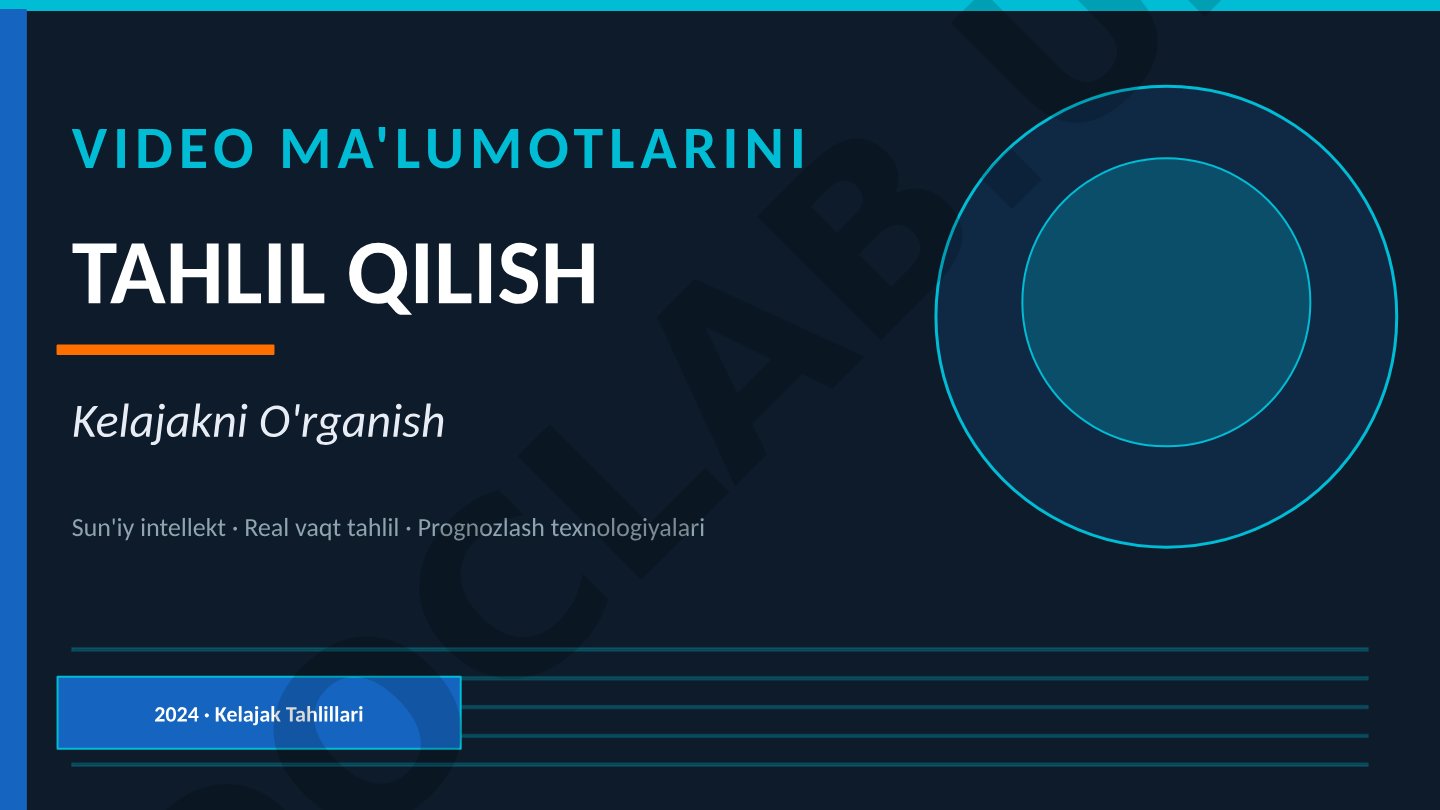 Video ma'lumotlarini tahlil qilish texnologiyalari