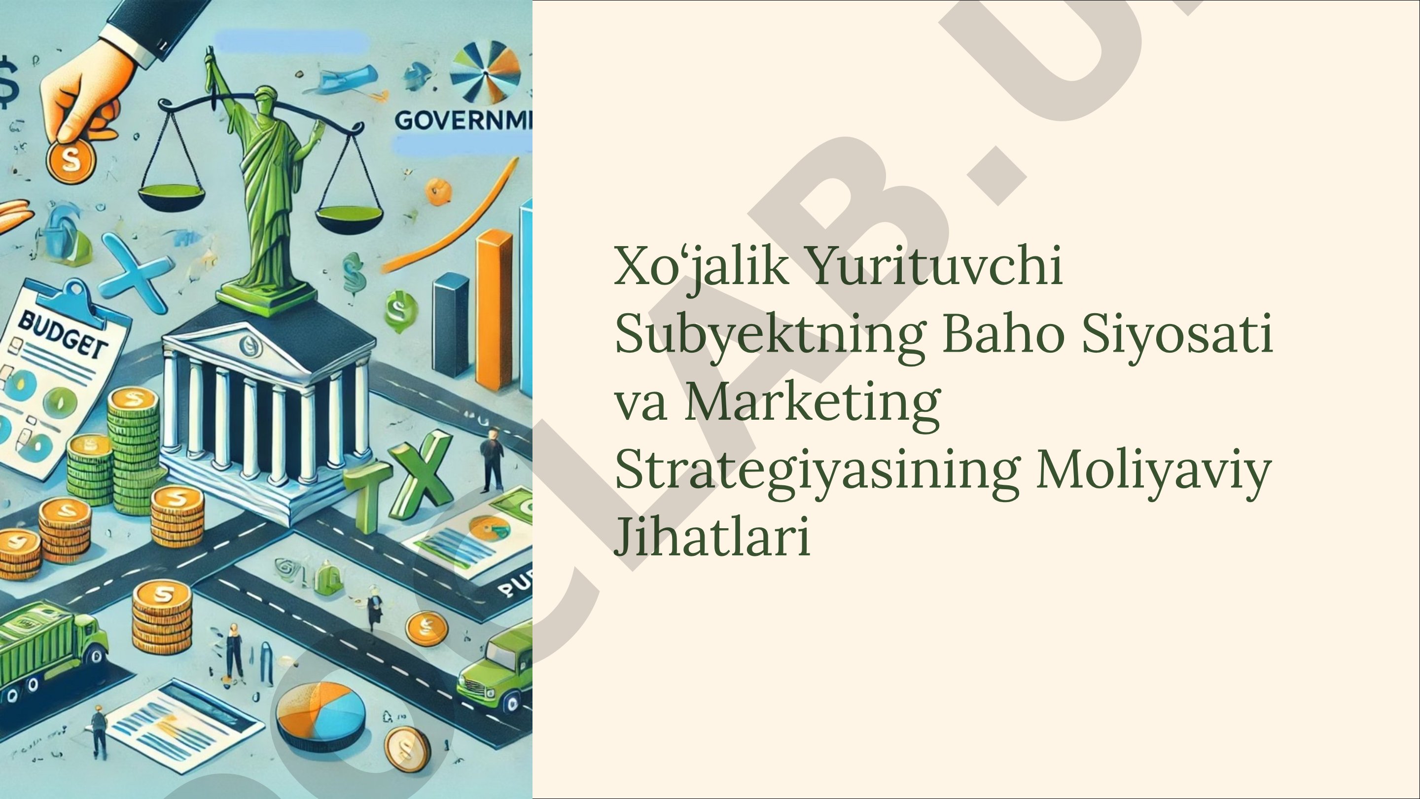 Xo‘jalik Yurituvchi Subyektning Baho Siyosati va Marketing Strategiyasining Moliyaviy Jihatlari Baho