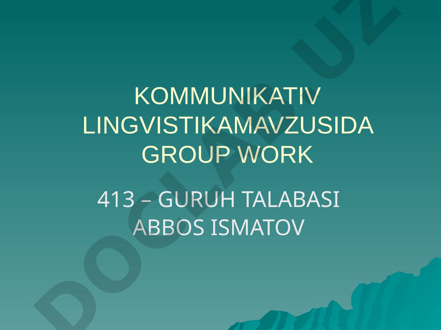 Kommunikativ lingvistika