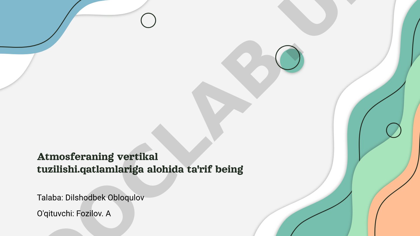 Atmosferaning vertikal tuzilishi