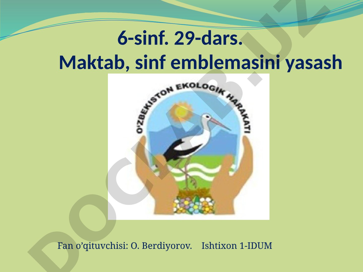 Maktab, sinf emblemasini yasash