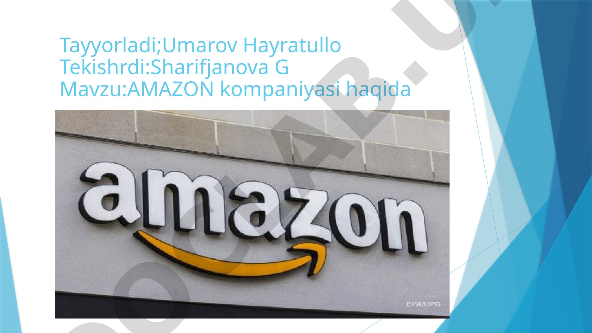 Amazon kompaniyasi haqida