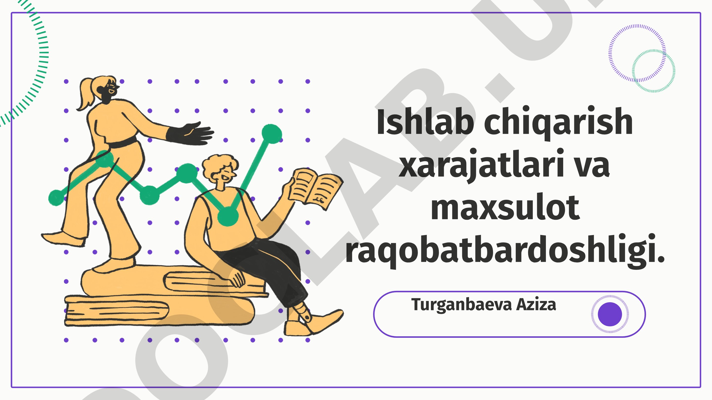 Ishlab chiqarish xarajatlari va maxsulot raqobatbardoshligi