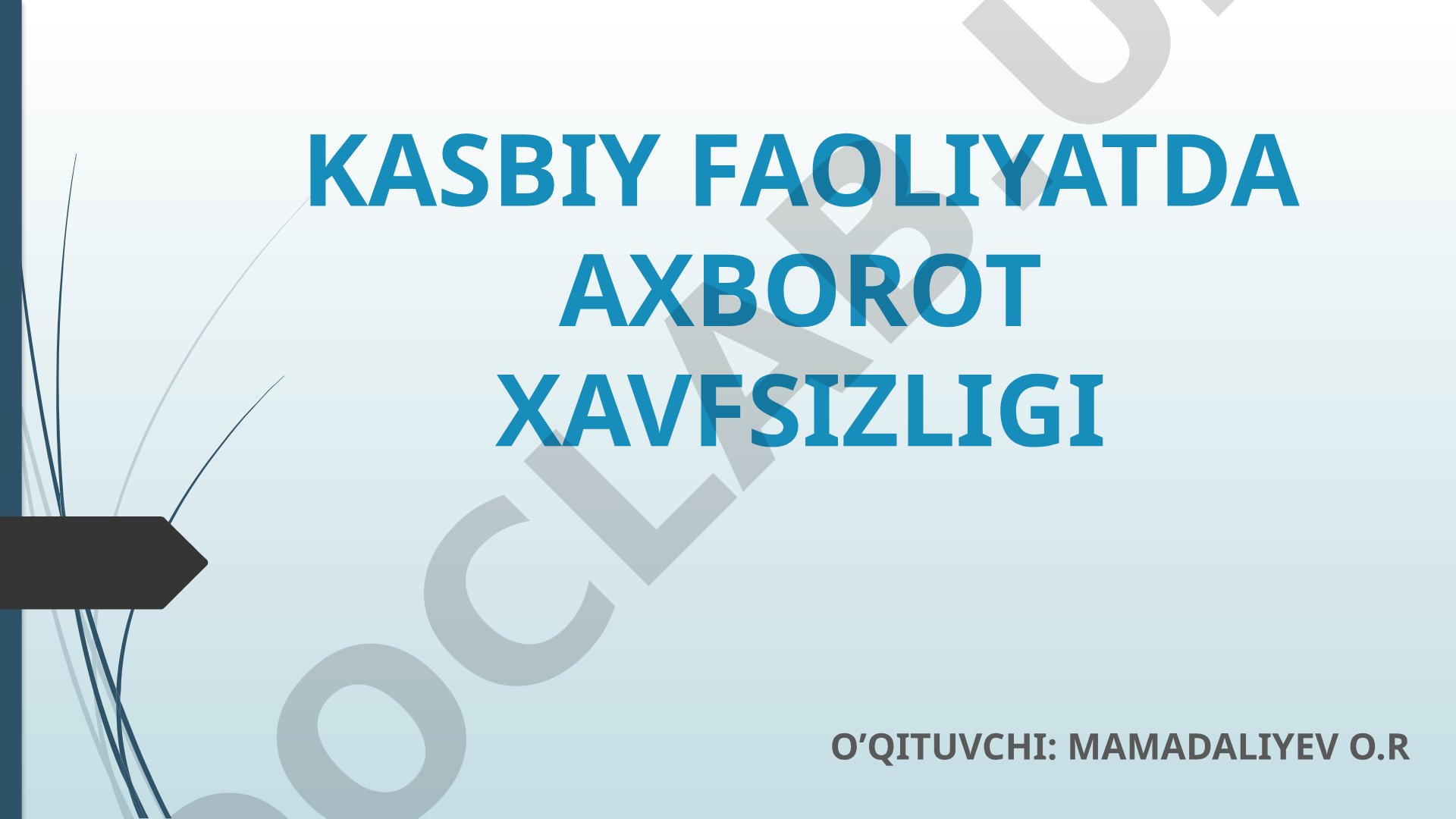 Axborotni tarqalib ketishidan himoya