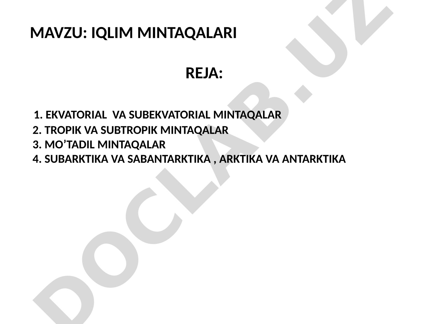 Iqlim mintaqalari