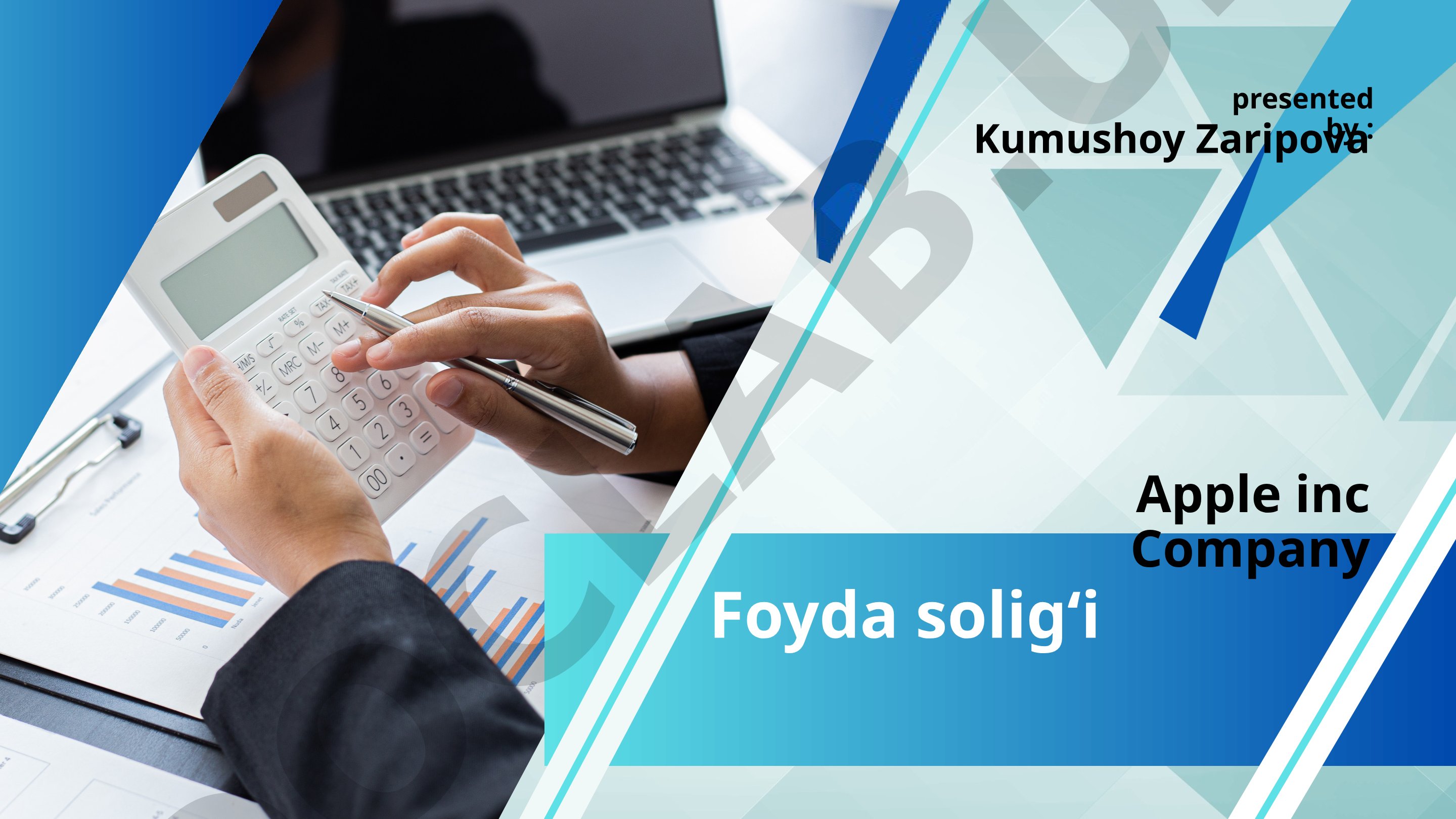 Foyda solig'i tushunchasi va hisoblash tartibi