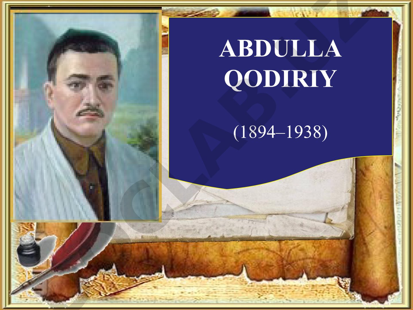 Abdulla Qodiriy hayoti, ijodi va hikoyalari tahlili yoritilgan