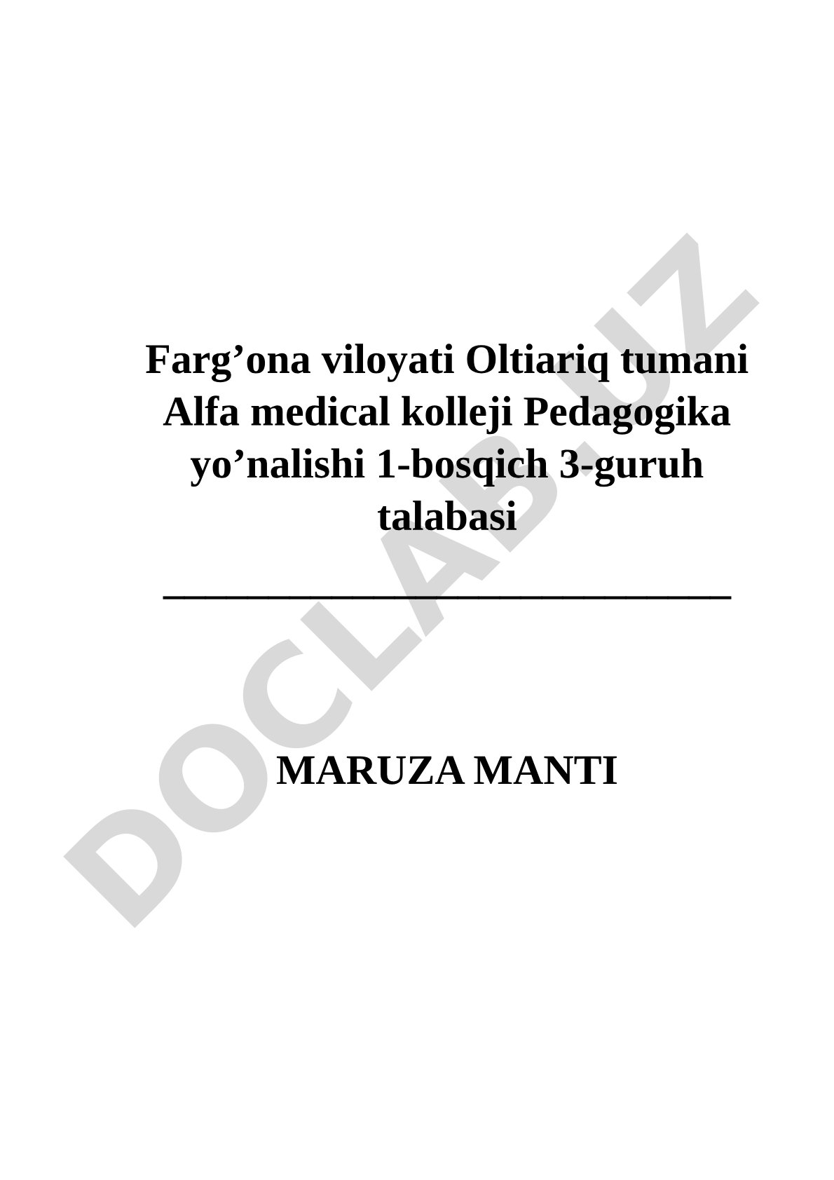Nevrologiyaga kirish. Asab tizimining umumiy tuzilishi va vazifalari
