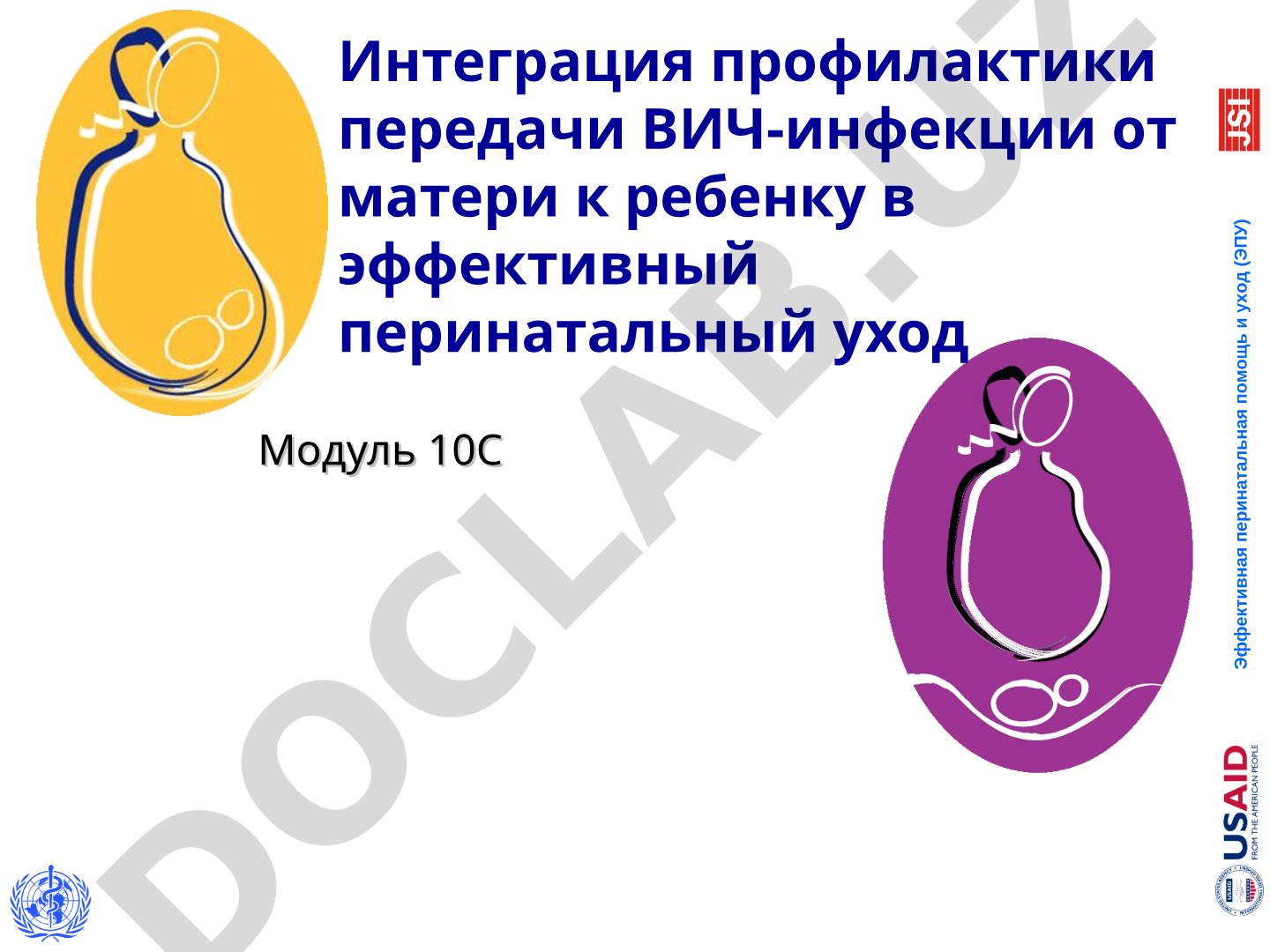 Интеграция профилактики передачи ВИЧ-инфекции от матери к ребенку в эффективный перинатальный уход