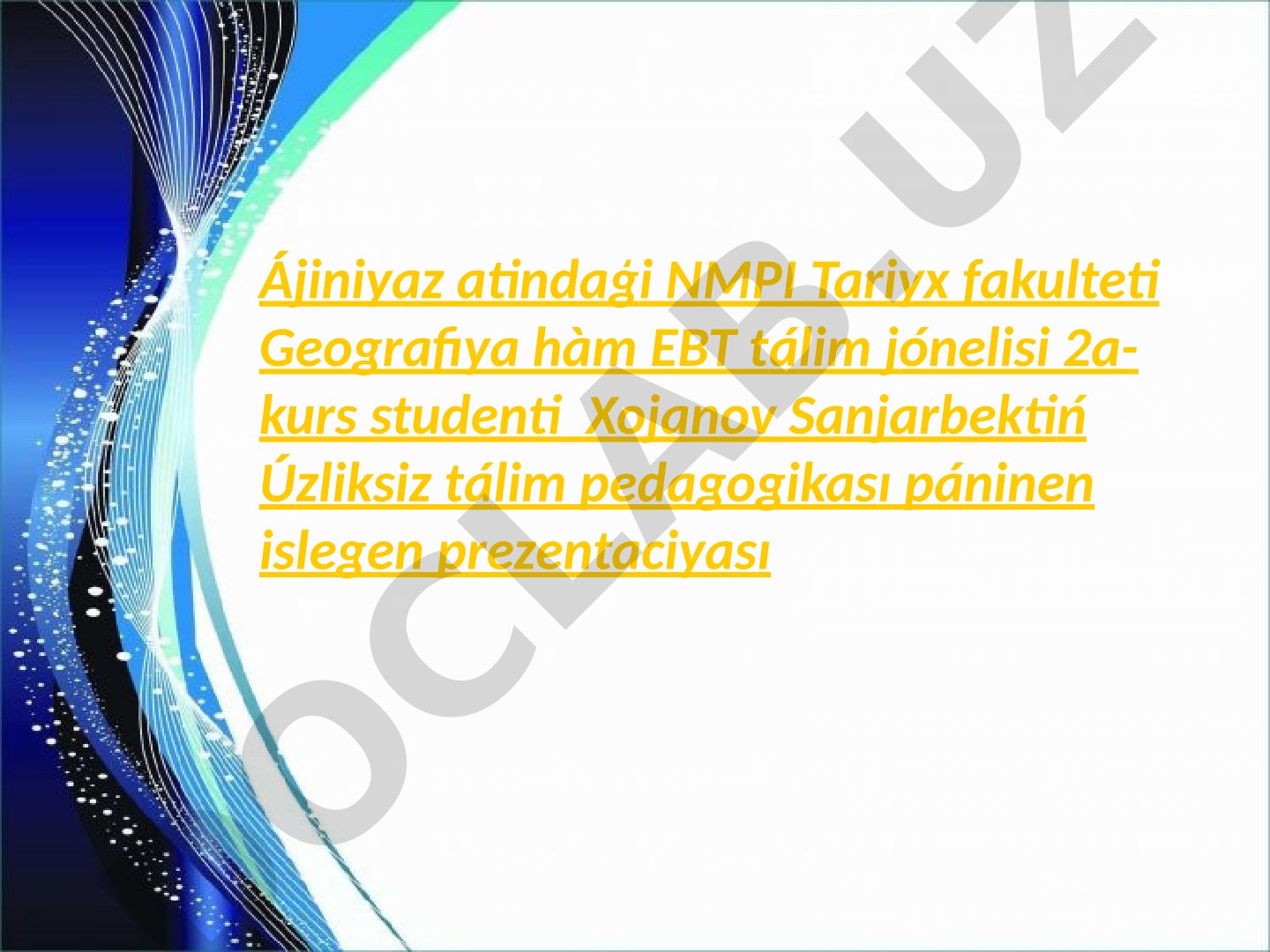 Pedagogika tariyxi pán sipatinda. Áyyemgi jámiyettegi tárbiya. Eń áyyemgi dáwirlerden VII ásirge shekemgi tálim-tárbiya hám pedagogikaliq pikirler