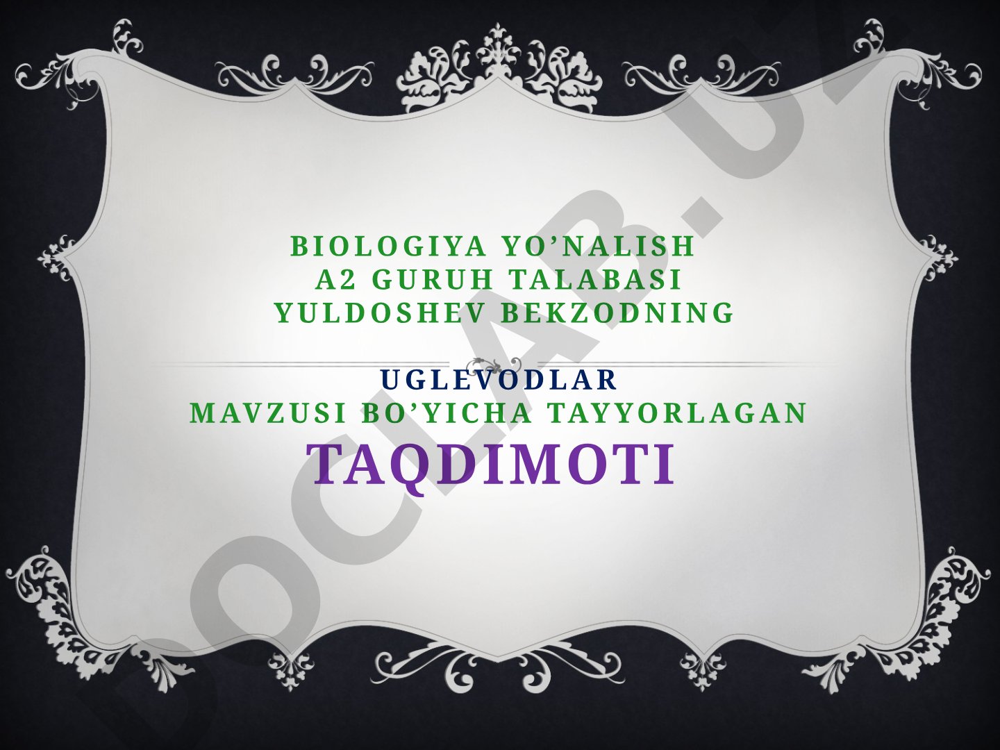 Uglevodlar
