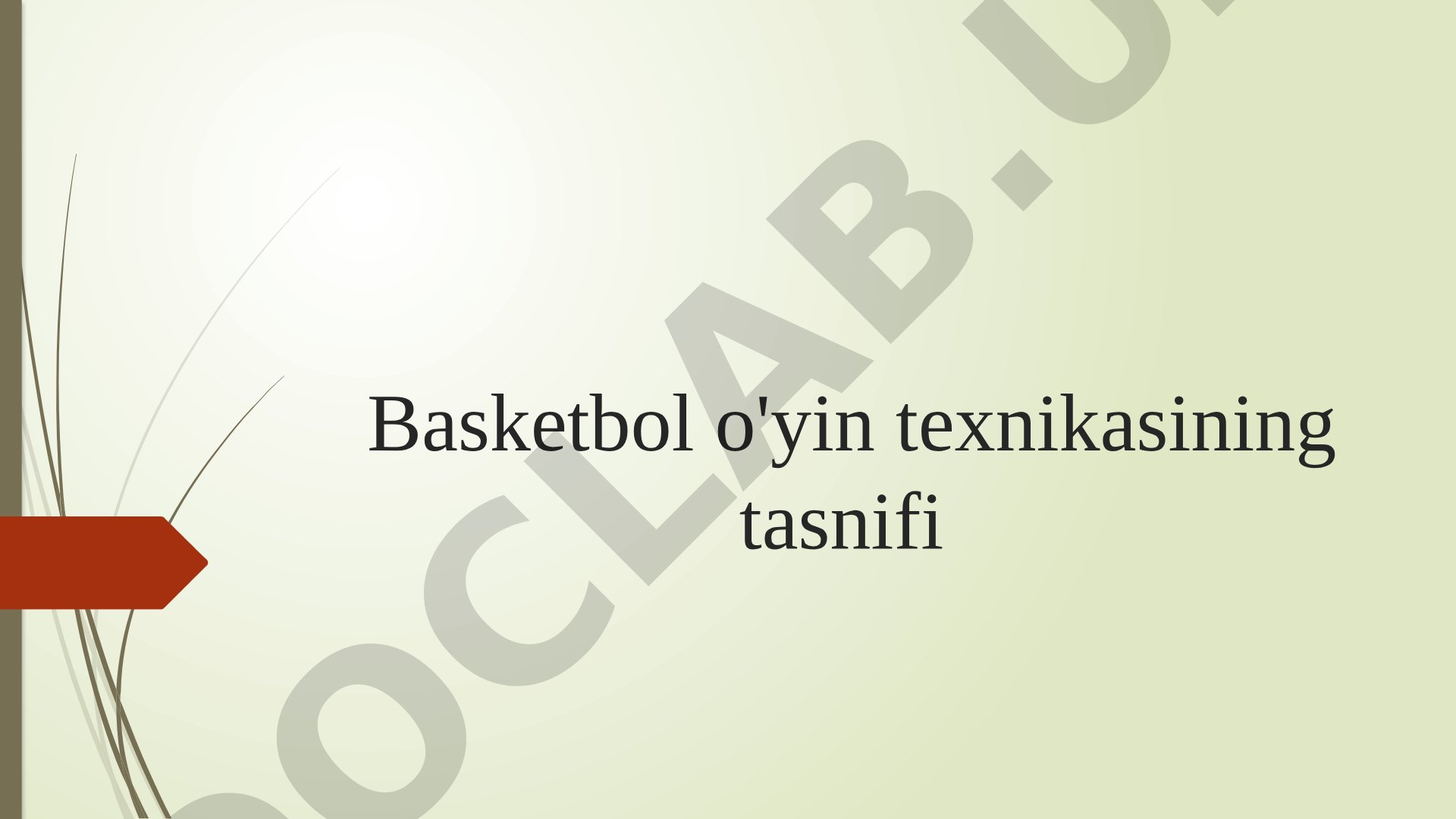 Basketbol o'yin texnikasining tasnifi