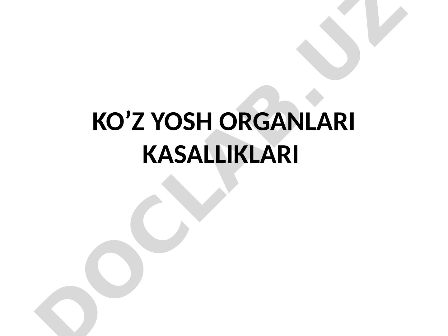 Ko'z yosh organlari kasalliklari