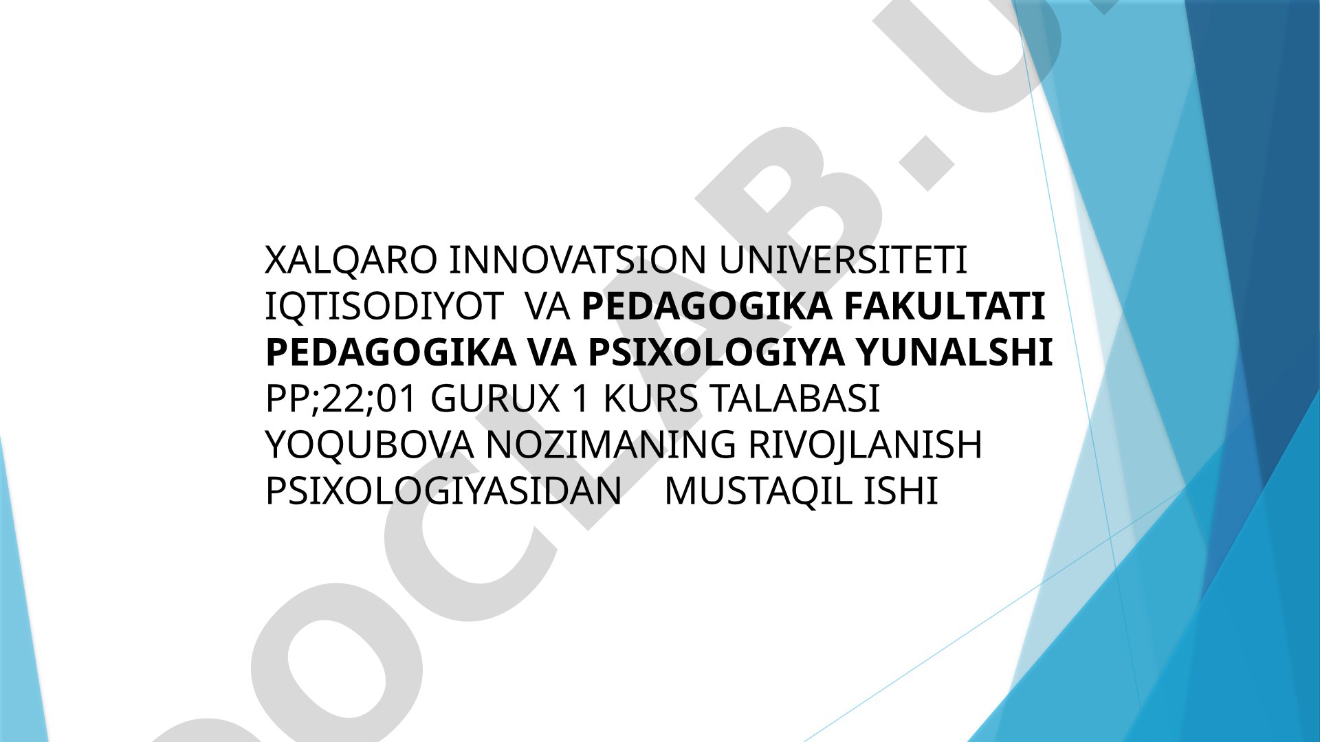 Rivojlanish psixologiyasining boshqa fanlar bilan bog'liqligi