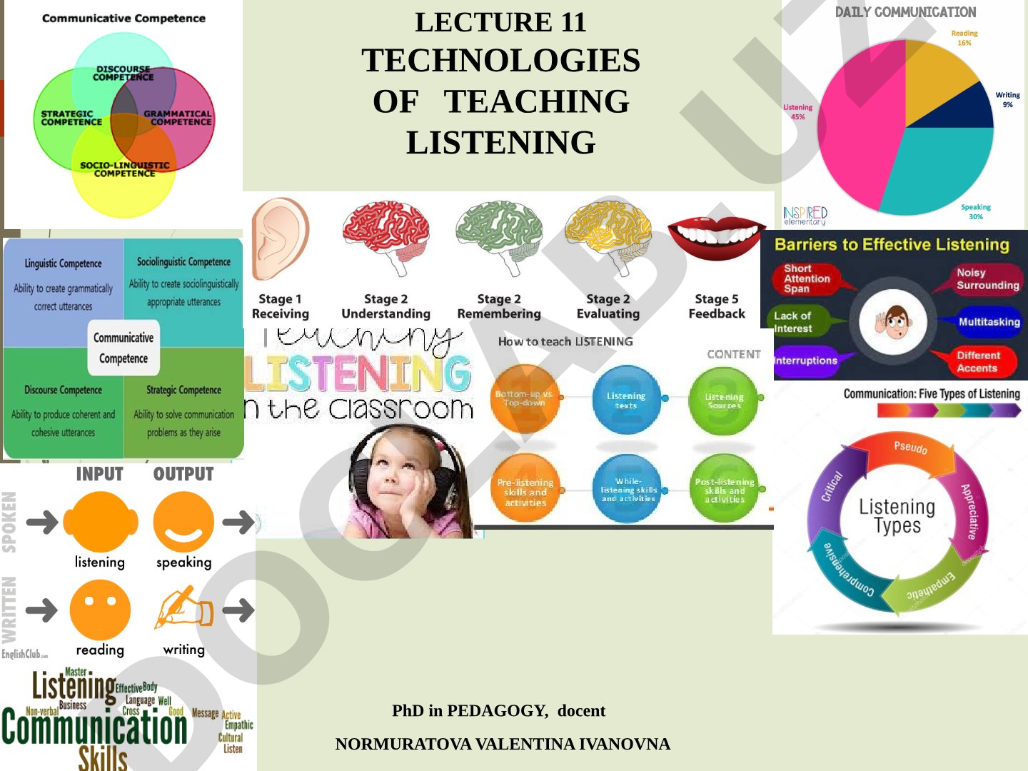 Technologies of Teaching Listening