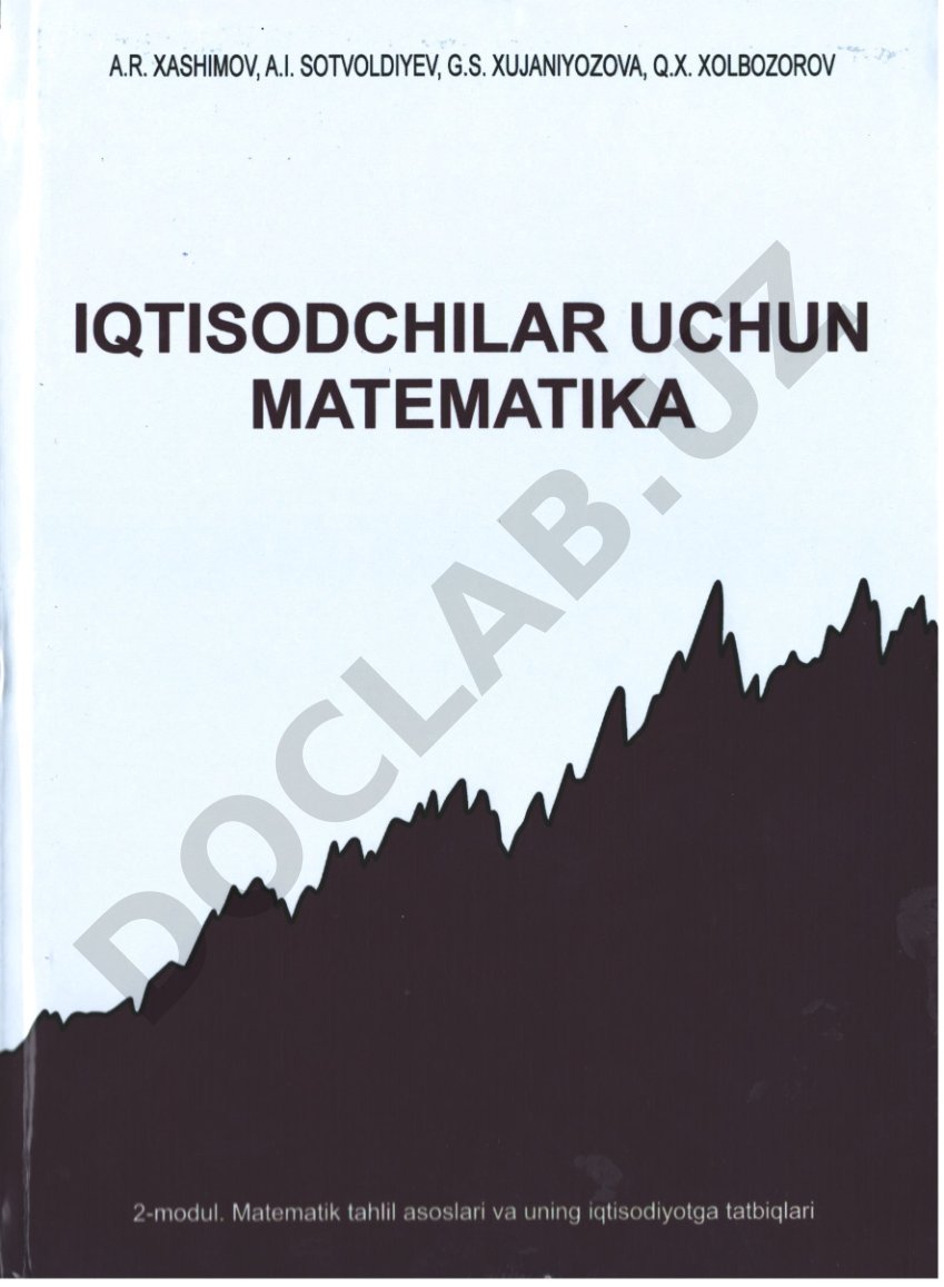 Oliy ta’limda matematika fanini o‘qitish sifatini oshirish